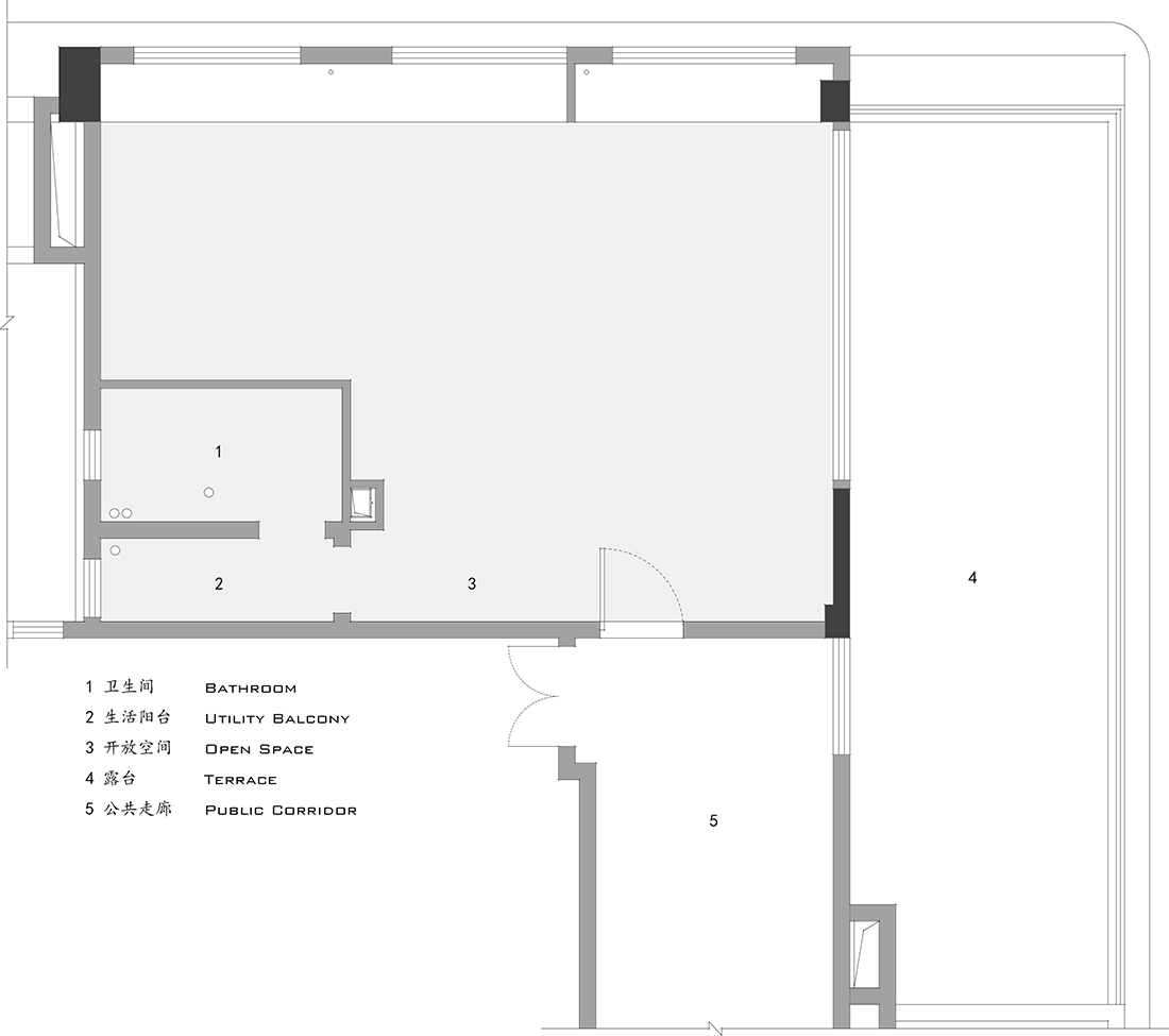 82㎡,住宅設計,公寓設計,小戶型設計,開放式小戶型,微水泥,住宅設計案例,住宅設計方案,成都3505號公寓,成都,基本建築