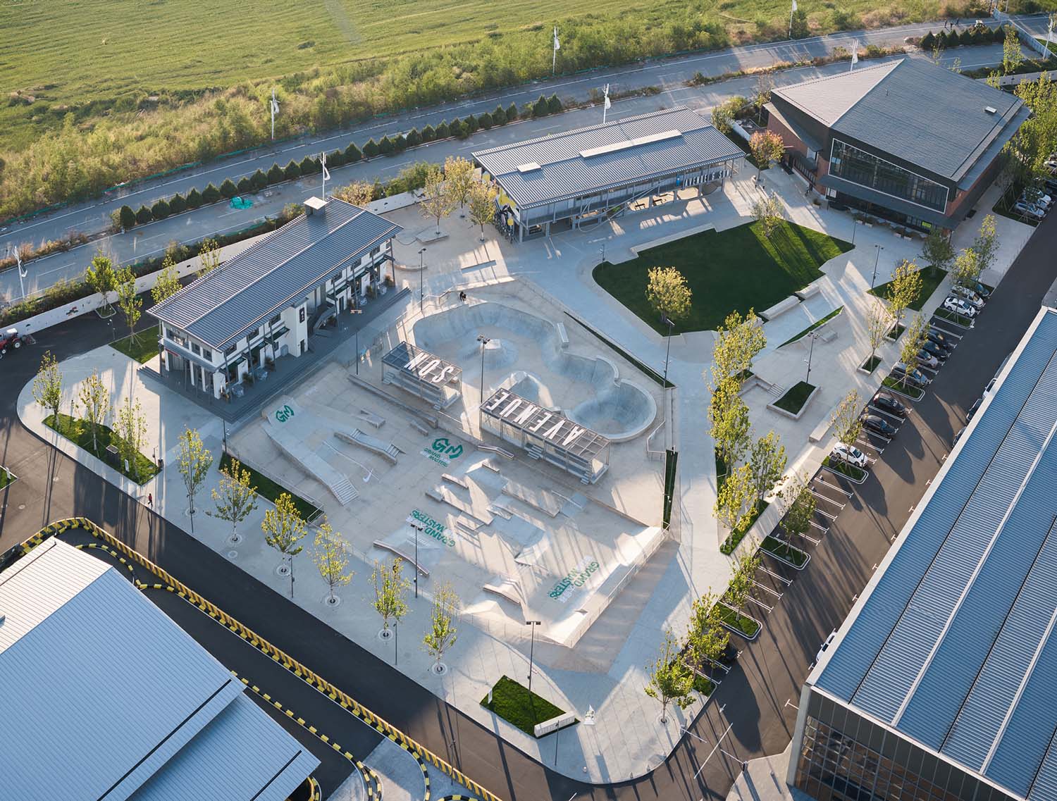 萬社設計,秦皇島,阿那亞,阿那亞北岸滑板公園,AVENUE & SON,滑板公園設計,滑板公園設計案例,滑板公園設計方案