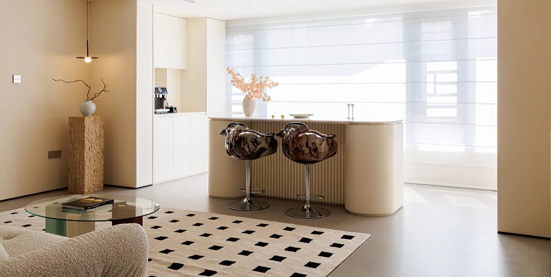 奶油風住宅,大平層設計,現代風格大平層設計,260㎡大平層設計,260㎡,奶油風大平層,大平層設計案例,大平層設計方案,福建三明大平層-光隅棲心,福建三明,越設計