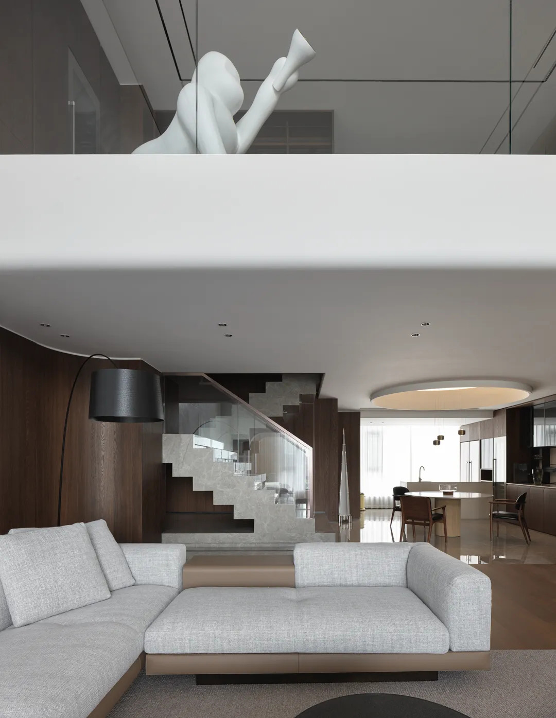 408㎡複式設計,複式住宅,複式空間設計,現代風格複式設計,極簡複式,複式設計案例,複式設計方案,極簡風格住宅,廣東揭陽極簡複式大宅,廣東揭陽,簡美設計/黃潔新