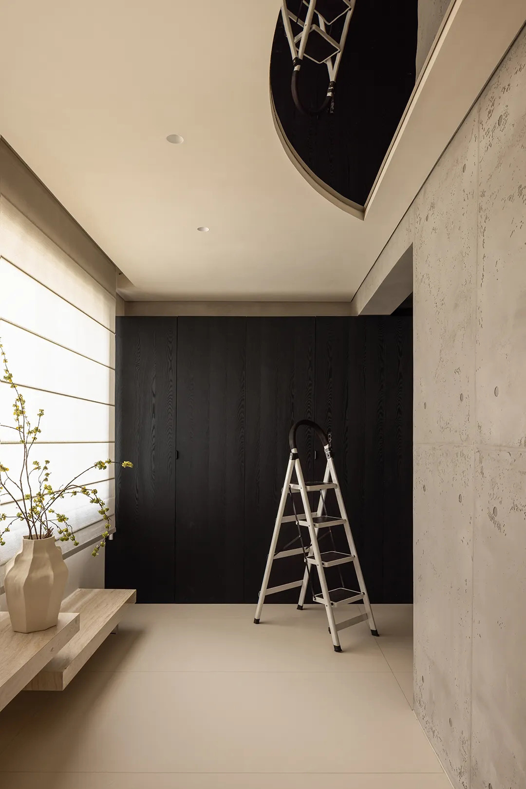 170㎡大平層,170㎡,大平層設計,微水泥,現代風格大平層設計,大平層設計案例,大平層設計方案,住宅設計,大平層裝修,廣州大平層-秩序與感性,廣州,共構空間設計