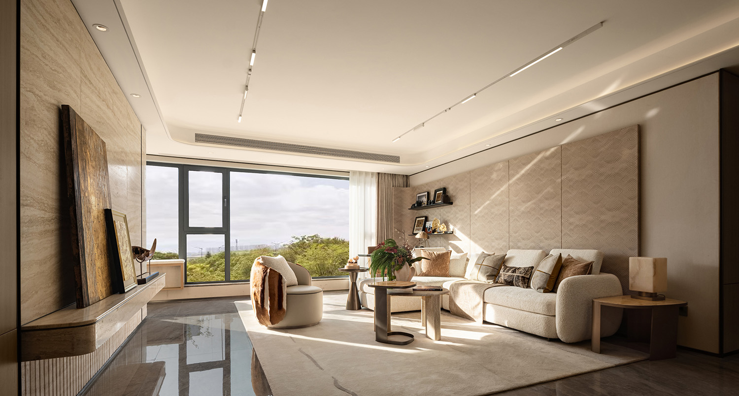 128㎡,公寓樣板間,樣板間設計,輕奢樣板間,樣板間設計案例,樣板間設計方案,樣板間軟裝設計,樣板間美學空間,現代風格樣板間設計,濟南金海瑞園:用設計為歲月築棲居,濟南,艾迪爾設計