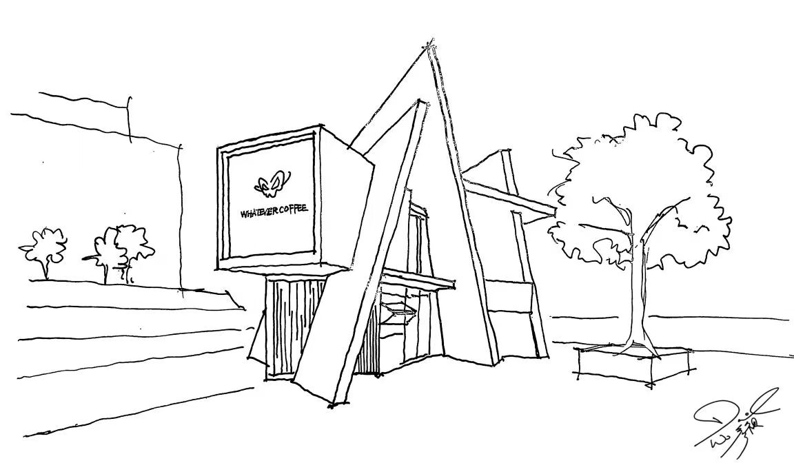 咖啡館設計,湖景咖啡館,度假區咖啡店設計,戶外咖啡店設計,戶外咖啡建築,景點咖啡店設計,咖啡店設計案例,咖啡店設計方案,吳彥祖的咖啡館-蘇州Whatever咖啡,Whatever咖啡,蘇州,平介設計,楊楠