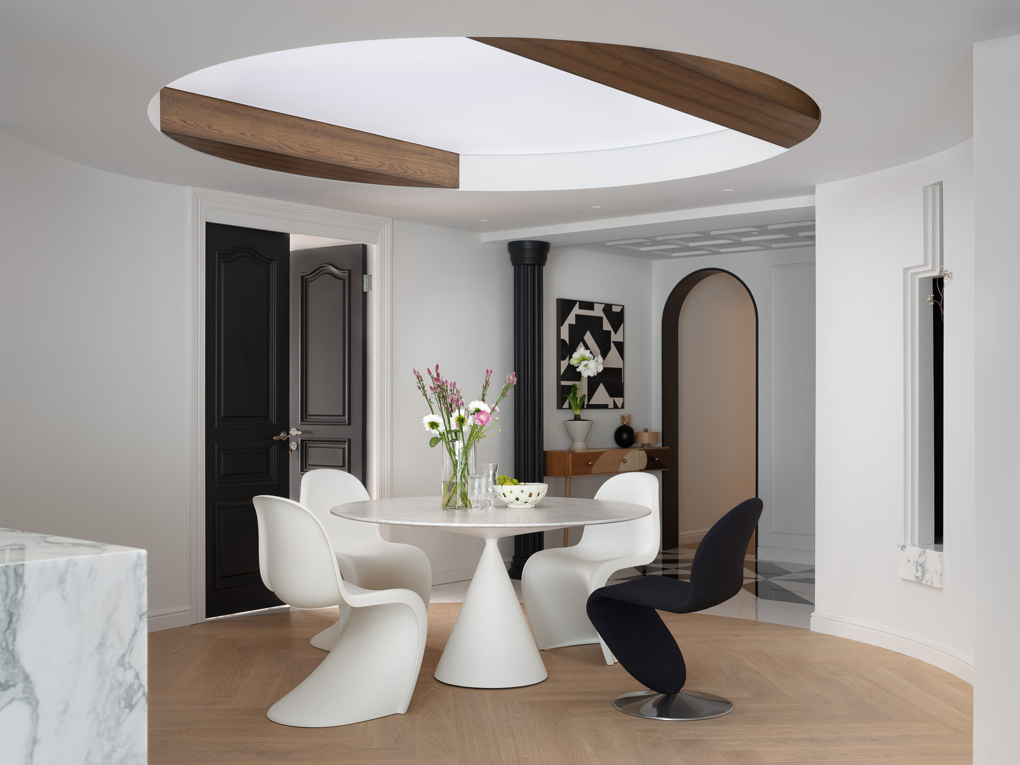 265㎡大平層設計,265㎡,大平層設計案例,住宅設計,法式風格家裝設計,現代法式風格住宅,精裝房改造,大平層設計,大平層設計方案,法式風格,上海,上海梧桐樹下晶大廈-被Art Deco細節拿捏,示覺設計