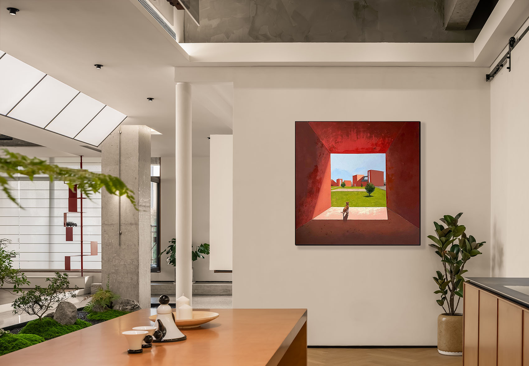 辦公室設計,招待會所空間,辦公會所空間,辦公室設計案例,辦公室設計方案,西安一座“洲莫的島”,西安,進化時代設計