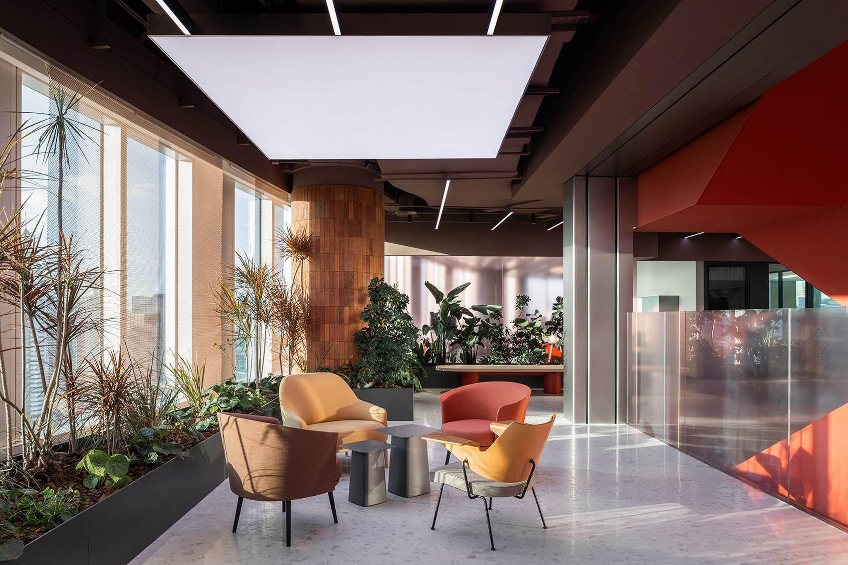 開放式辦公室,辦公室裝修,IFG伊波萊茨建築設計,辦公室設計案例,辦公室設計方案,陽獅集團上海辦公總部,上海,辦公室設計