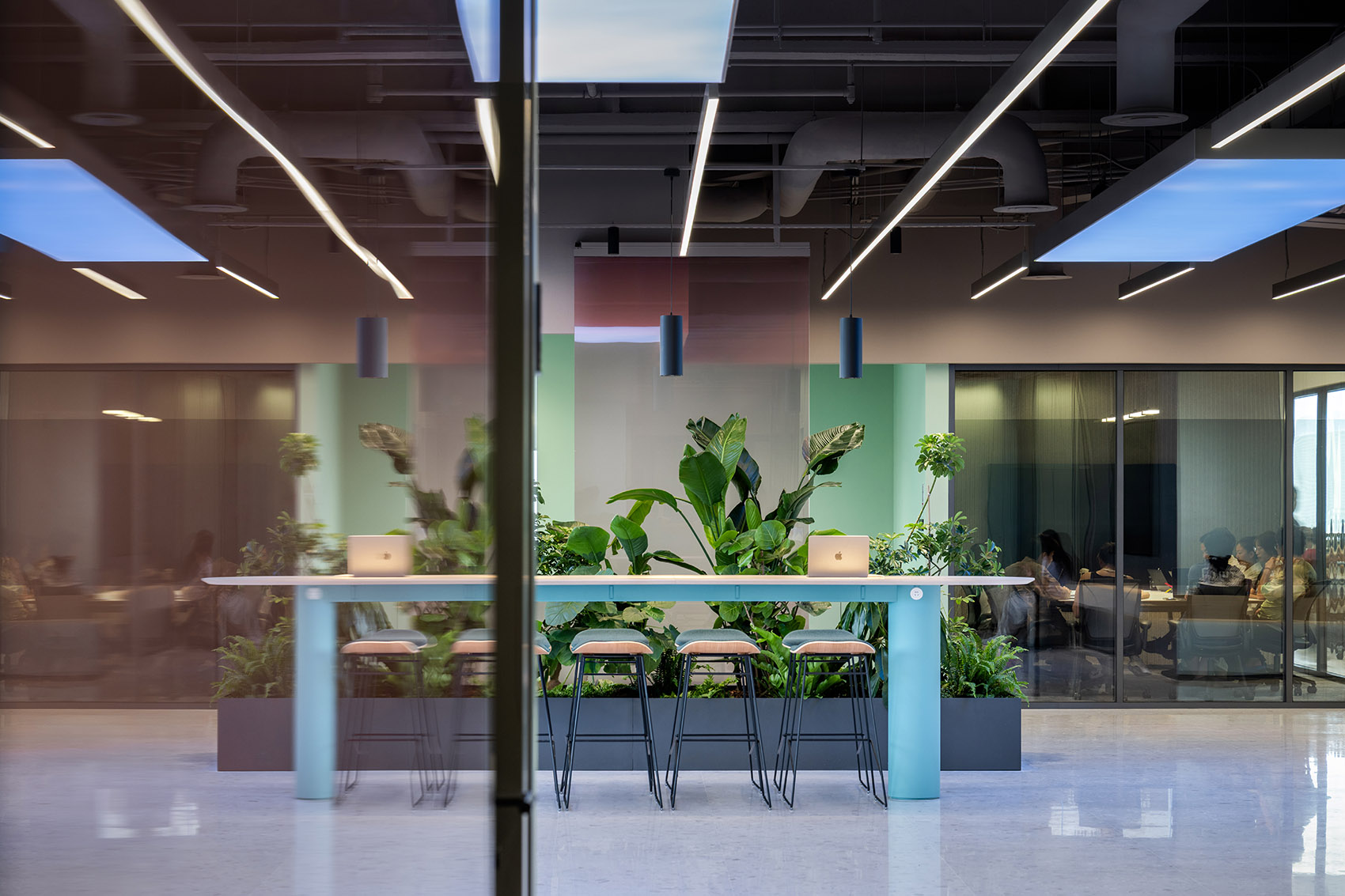 開放式辦公室,辦公室裝修,IFG伊波萊茨建築設計,辦公室設計案例,辦公室設計方案,陽獅集團上海辦公總部,上海,辦公室設計