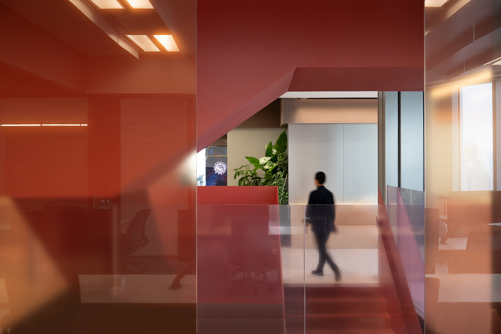 開放式辦公室,辦公室裝修,IFG伊波萊茨建築設計,辦公室設計案例,辦公室設計方案,陽獅集團上海辦公總部,上海,辦公室設計