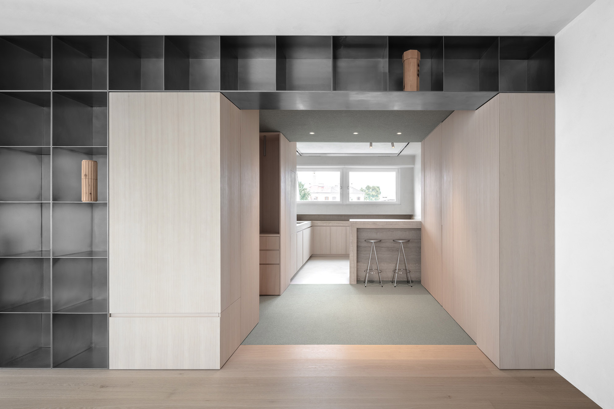 AKT.studio,公寓設計,公寓設計案例,波黑,極簡主義公寓,閣樓公寓