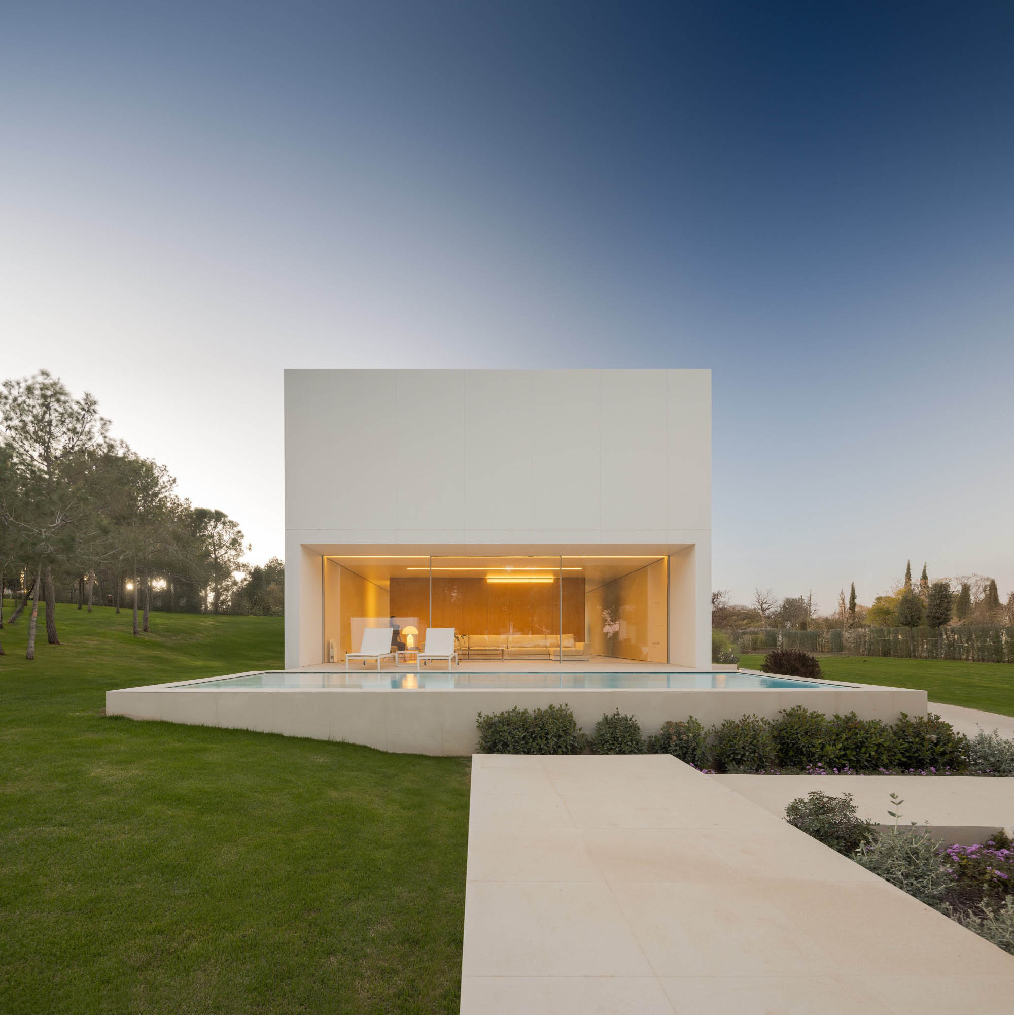 Fran Silvestre Arquitectos,別墅設計,別墅設計案例,西班牙,瓦倫西亞,極簡主義別墅,極簡主義,原木色