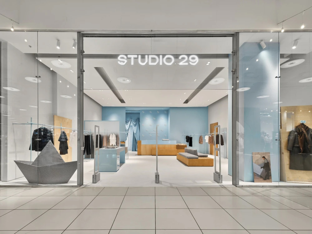 Studio 29,旗艦店設計,KIDZ,莫斯科,服裝店設計,極簡風格服裝店設計,極簡主義,旗艦店設計