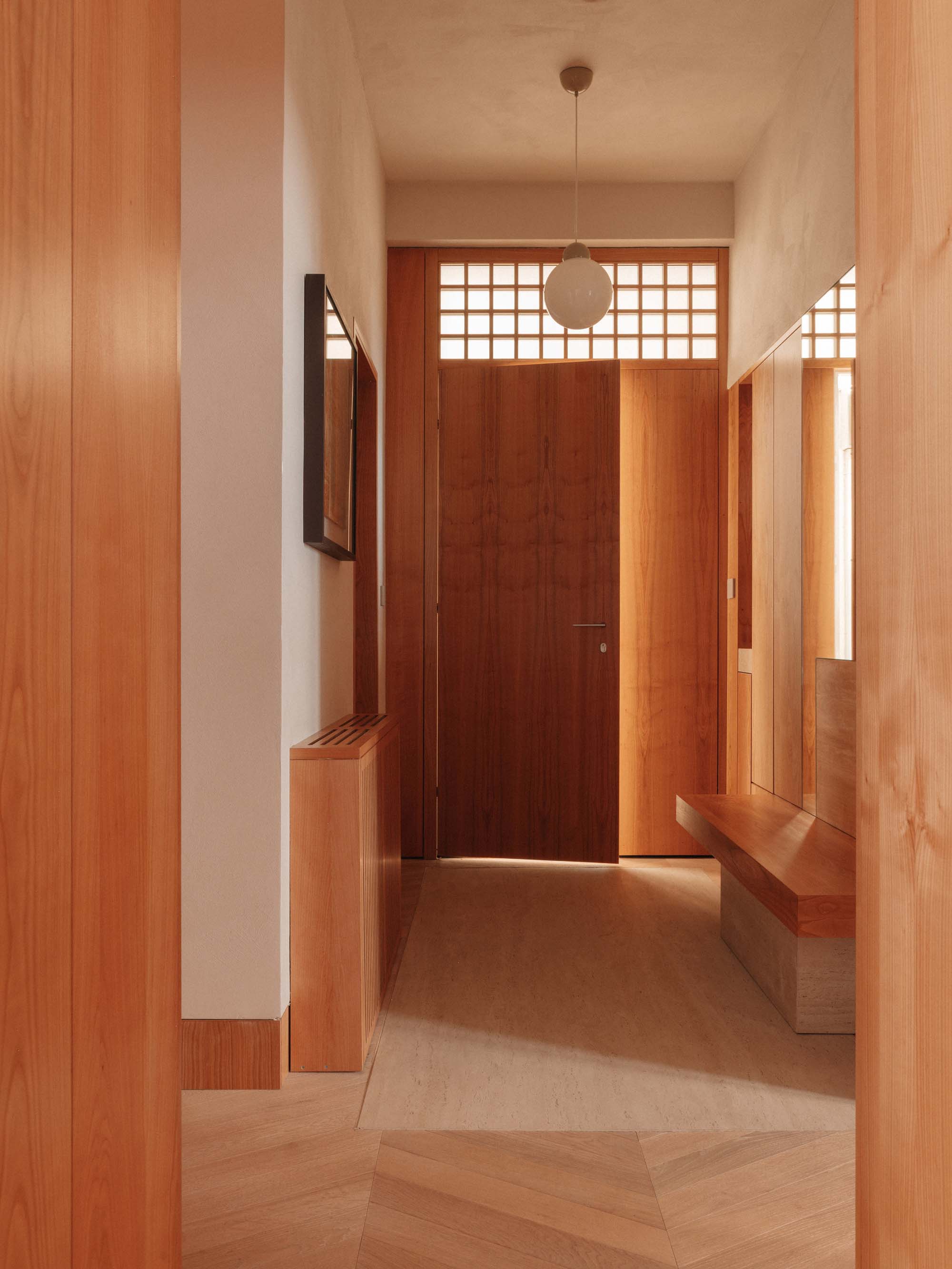 Projekt V Arhitektura,公寓設計,公寓設計案例,波黑,極簡主義公寓,原木色