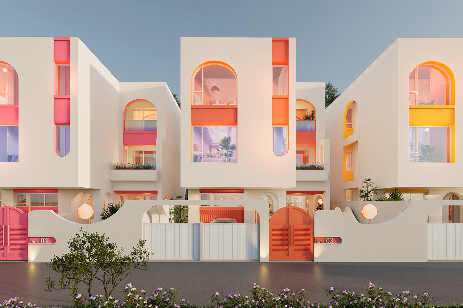 民宿設計,親子主題民宿,度假民宿設計,別墅民宿設計,泰國民宿,泰國芭提雅糖果屋親子度假民宿,泰國芭提雅,源合萬相建築設計