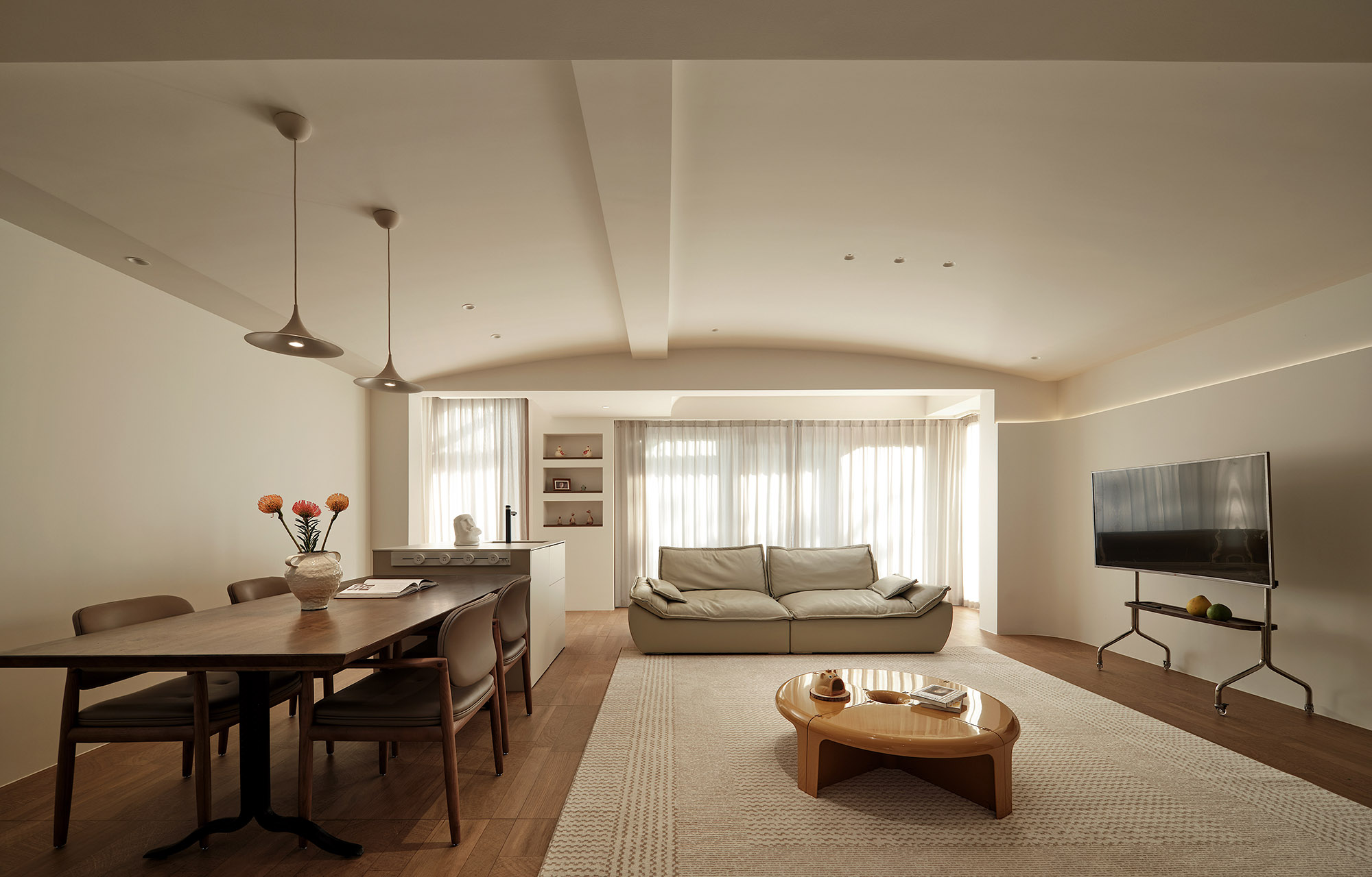 185㎡複式設計,185㎡,疊墅設計,奶油風疊墅,三層實木地板,疊墅設計案例,複式設計,家裝設計,原木風設計,常熟雍瀾院-盡攬自然本色,現代風格住宅設計,常熟,大墅優創,Der·1863