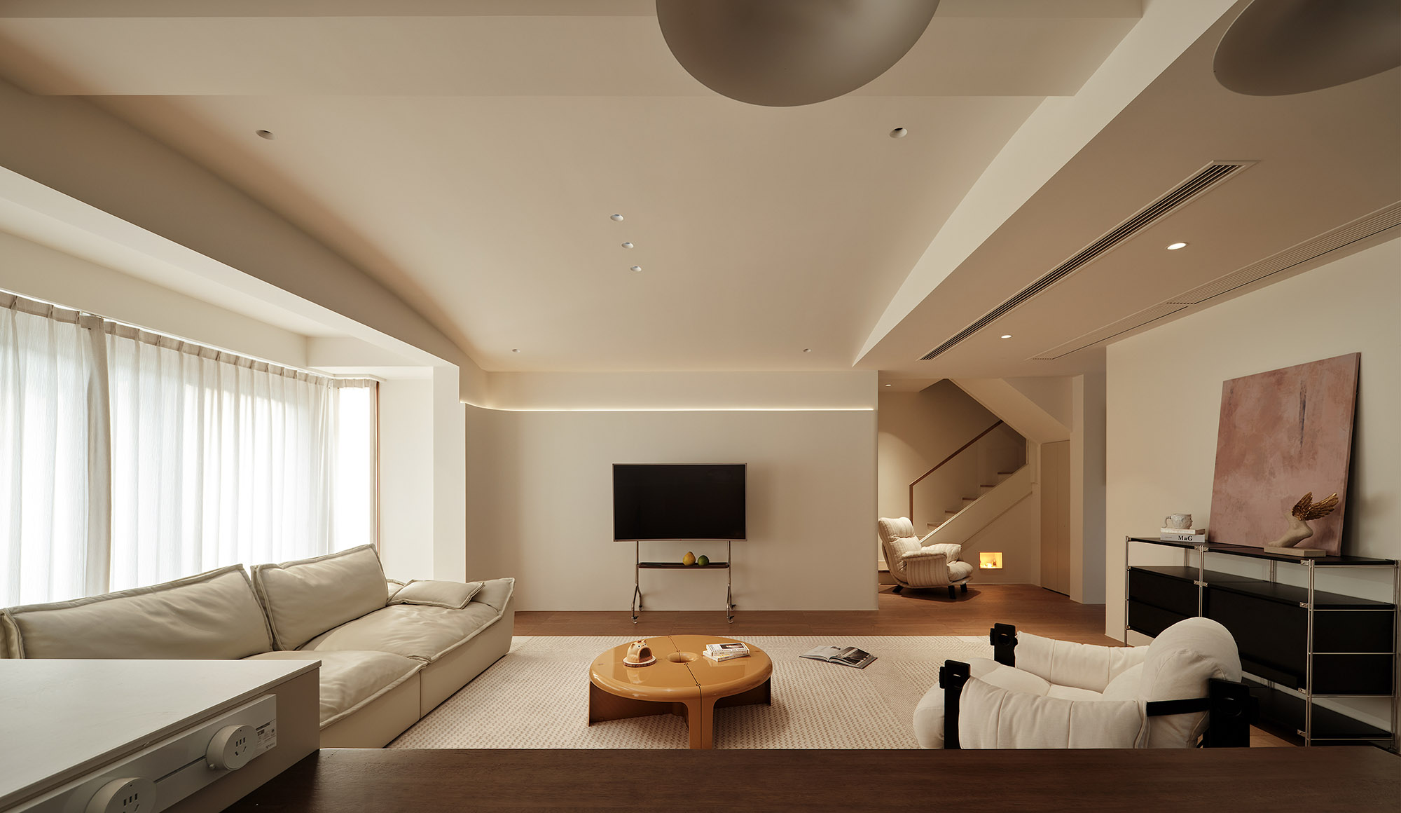 185㎡複式設計,185㎡,疊墅設計,奶油風疊墅,三層實木地板,疊墅設計案例,複式設計,家裝設計,原木風設計,常熟雍瀾院-盡攬自然本色,現代風格住宅設計,常熟,大墅優創,Der·1863