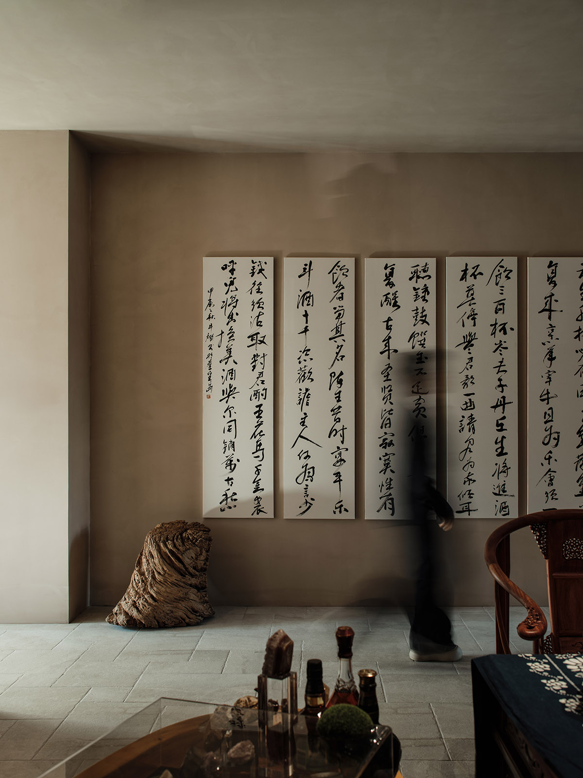 會所設計,私人會所空間,茶室設計,茶室會所,微水泥,撫寧私人會所,河北秦皇島,EYEN易觀設計事務所