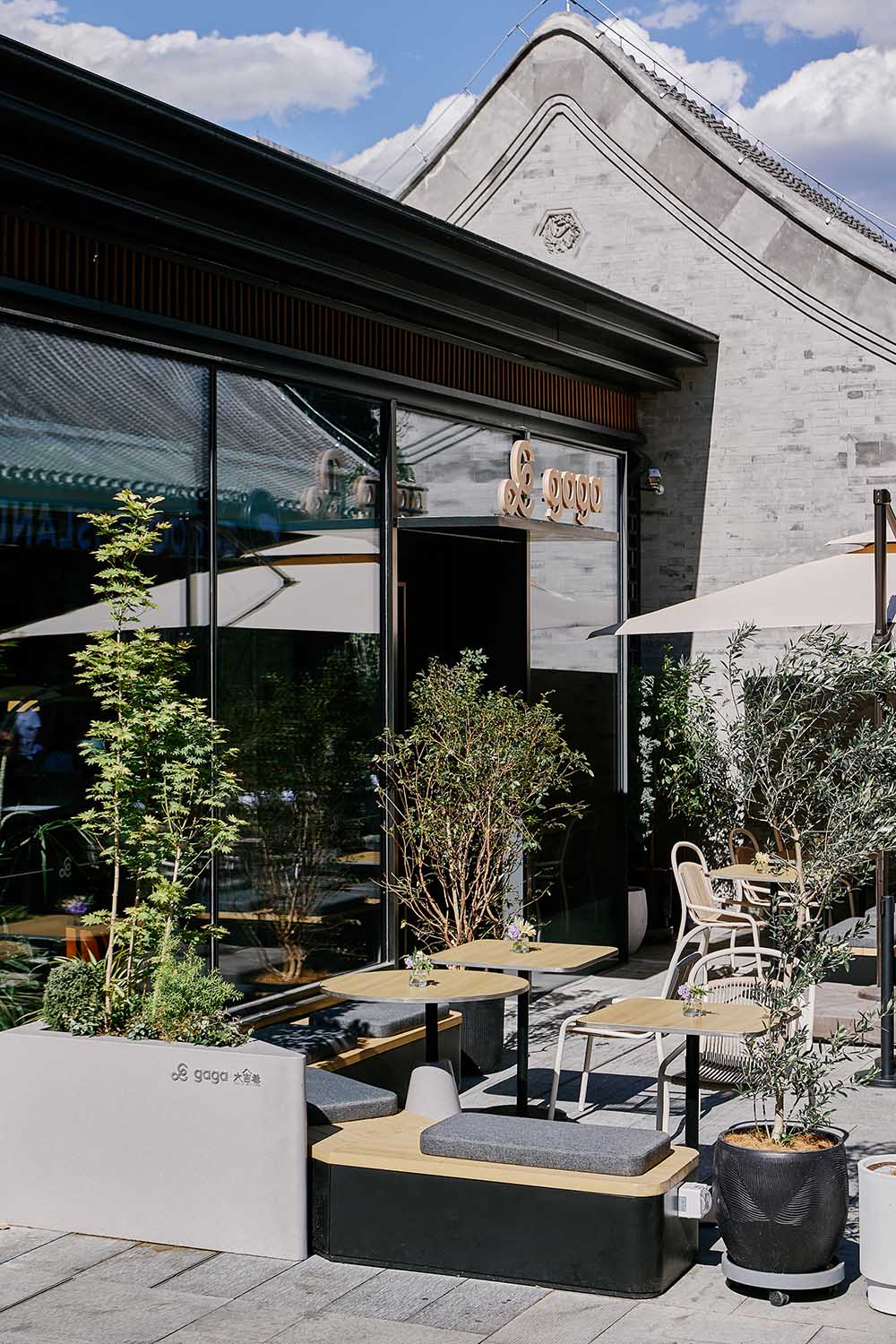 餐廳設計,休閑餐廳設計,輕食餐廳設計,主題餐廳設計,餐廳設計案例,餐廳設計方案,開放式花園餐廳,餐廳裝修,gaga北京大吉巷店,gaga餐廳,北京,odd設計事務所