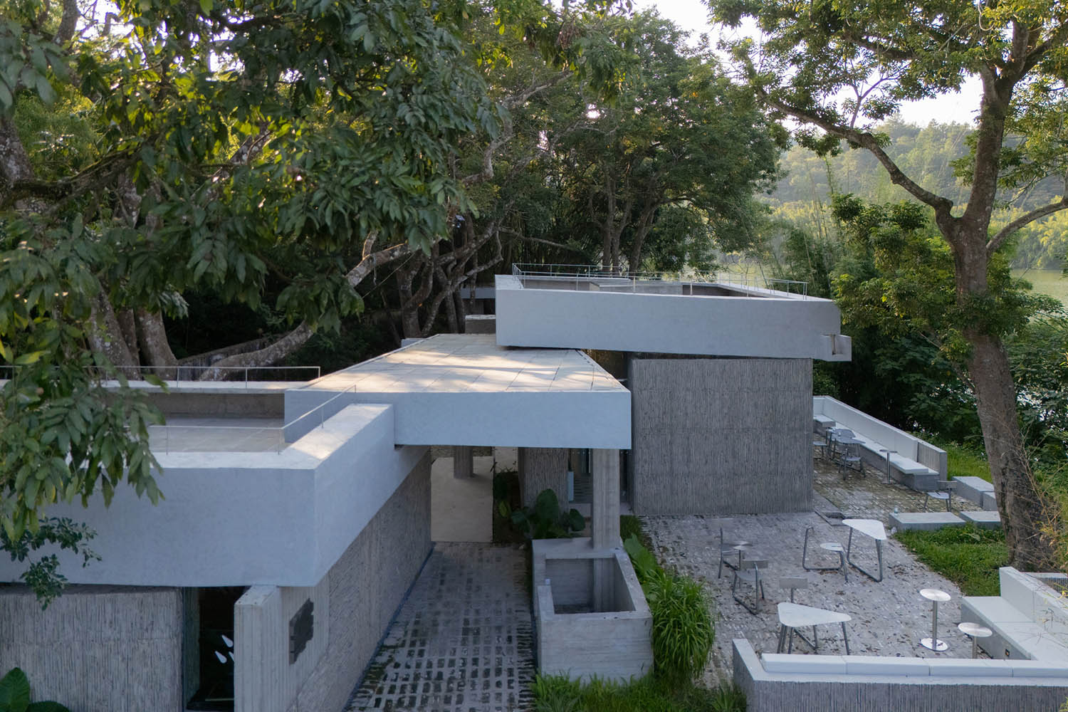 合造社建築設計事務所,公園配套建築設計,午倦宮,惠州,公園建築設計,鄉村河畔驛站,多功能空間,公共空間設計