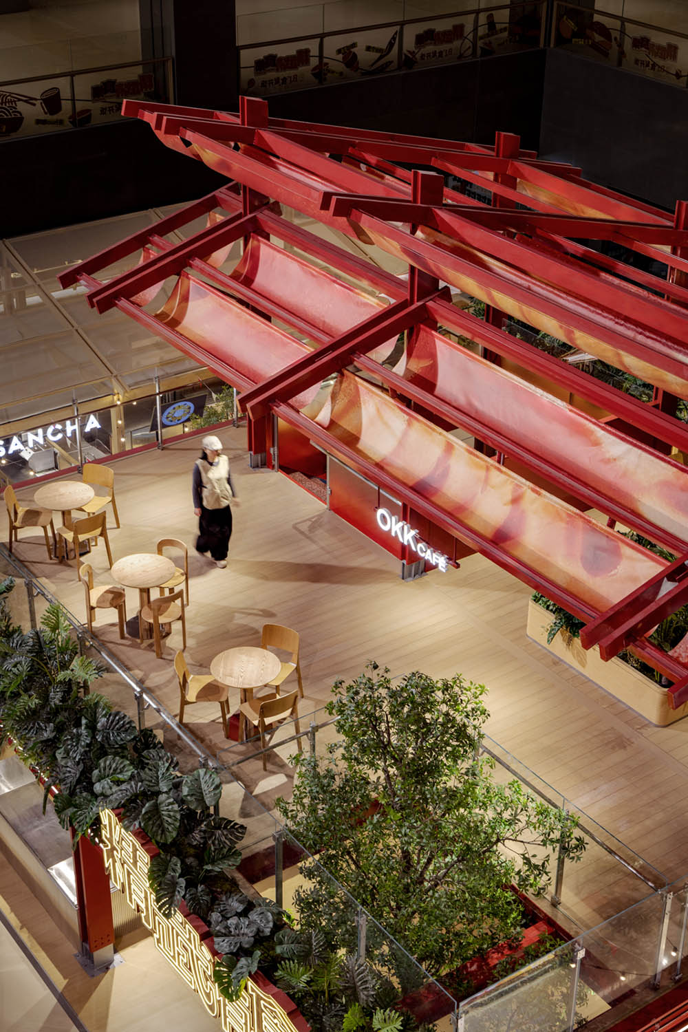 小吃街設計,商業街區設計,食集街區,美食街區設計,精武有食集,越秀武漢“精武有食集”：都會“簷下煙火”的模塊化表達,武漢,永創設計