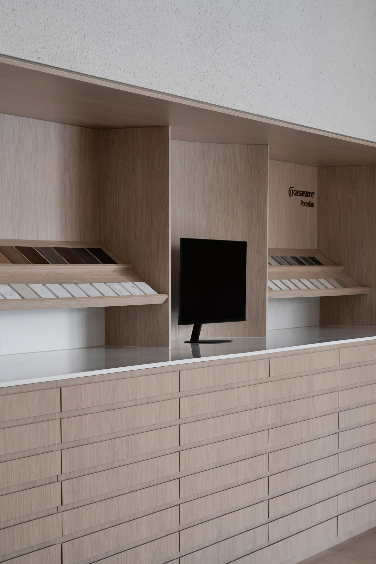 展廳設計,石材展廳,展廳裝修,材料展廳設計,體驗店設計,展廳設計案例,展廳設計方案,Studio Massive,南澳大利亞,瓷磚展廳,岩板展廳,Caesarstone