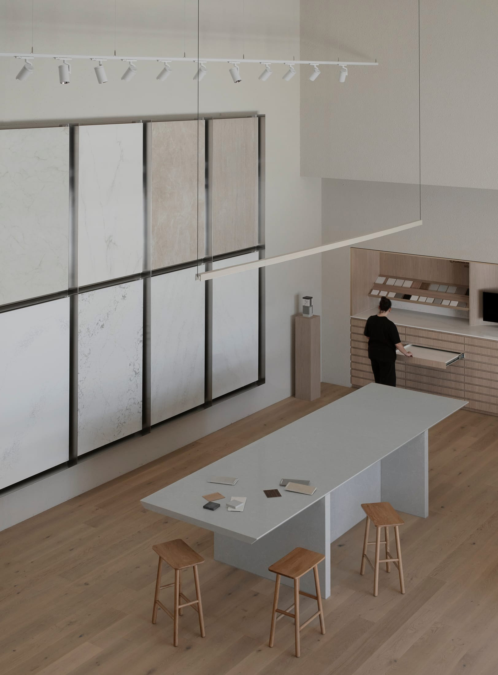 展廳設計,石材展廳,展廳裝修,材料展廳設計,體驗店設計,展廳設計案例,展廳設計方案,Studio Massive,南澳大利亞,瓷磚展廳,岩板展廳,Caesarstone