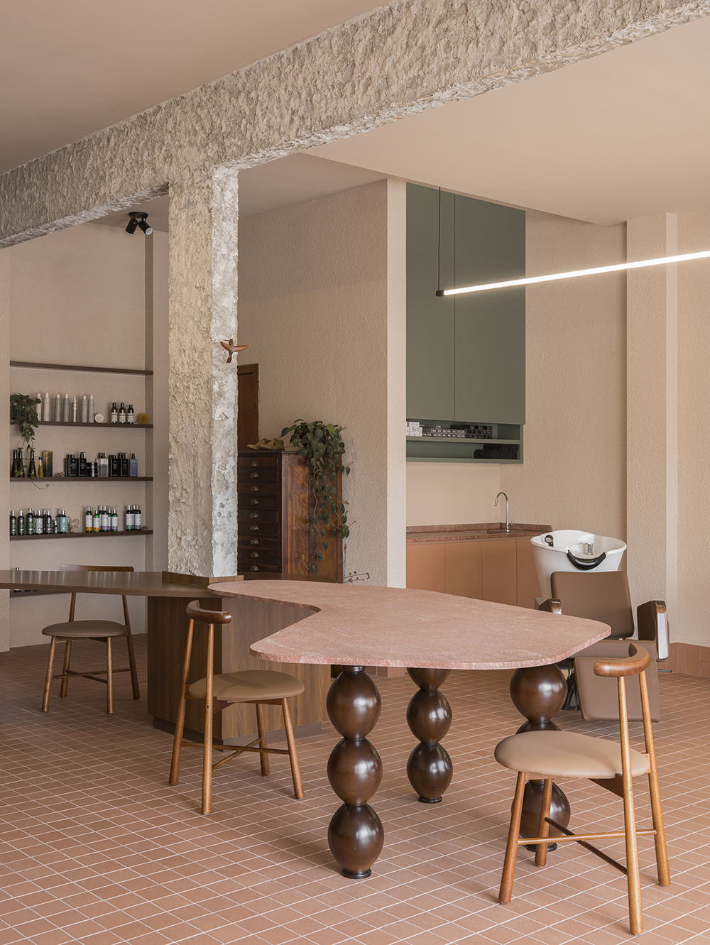 理發店設計,理發店設計案例,創意理發店,Sarturi Gumz Arquitetos,理發店設計方案,美發沙龍空間,Marcia Leal Hair Studio,巴西