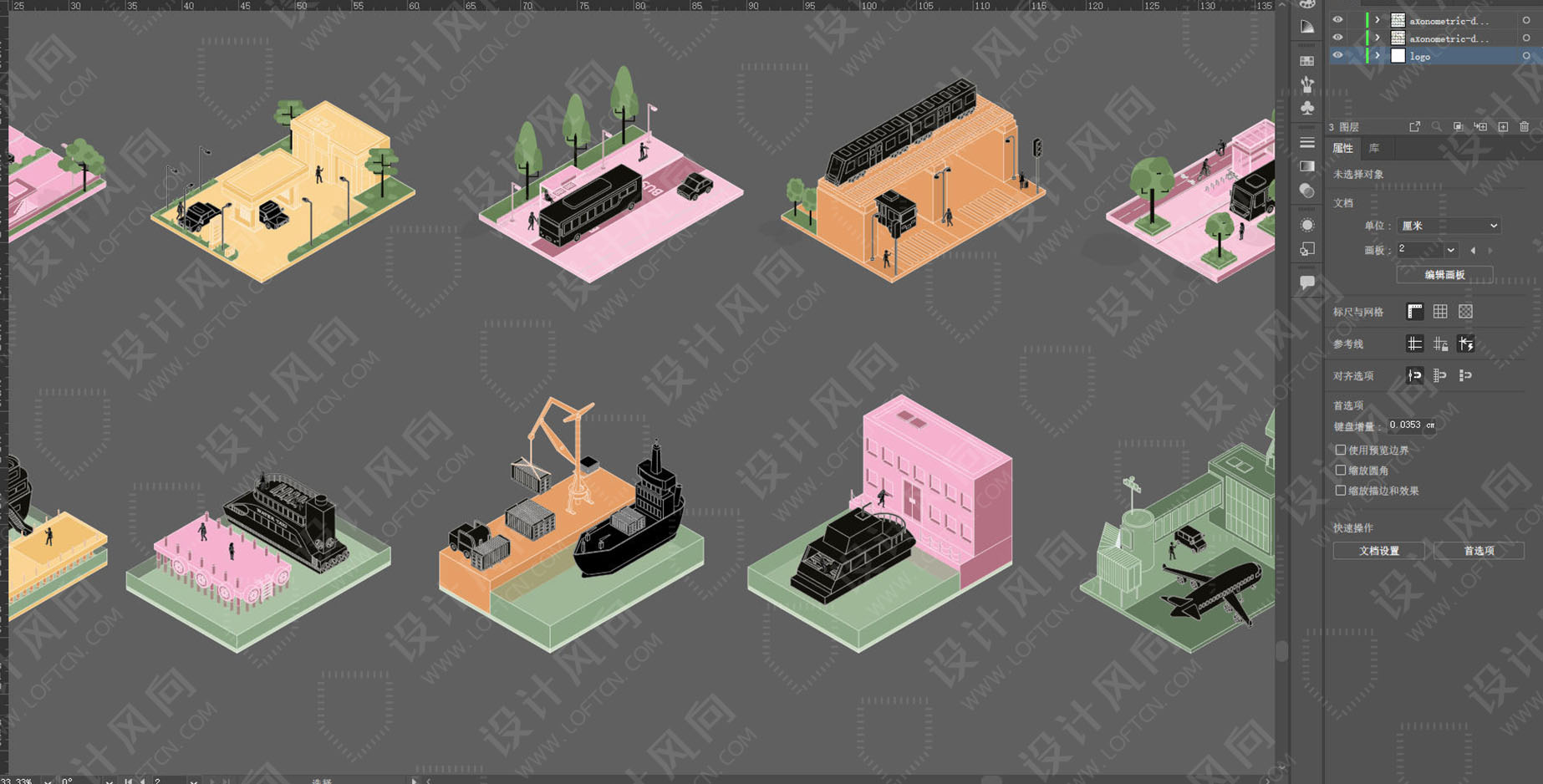 創意矢量圖集,等軸測設計素材,設計師必備創意素材,等軸測圖,設計素材,交通工具素材