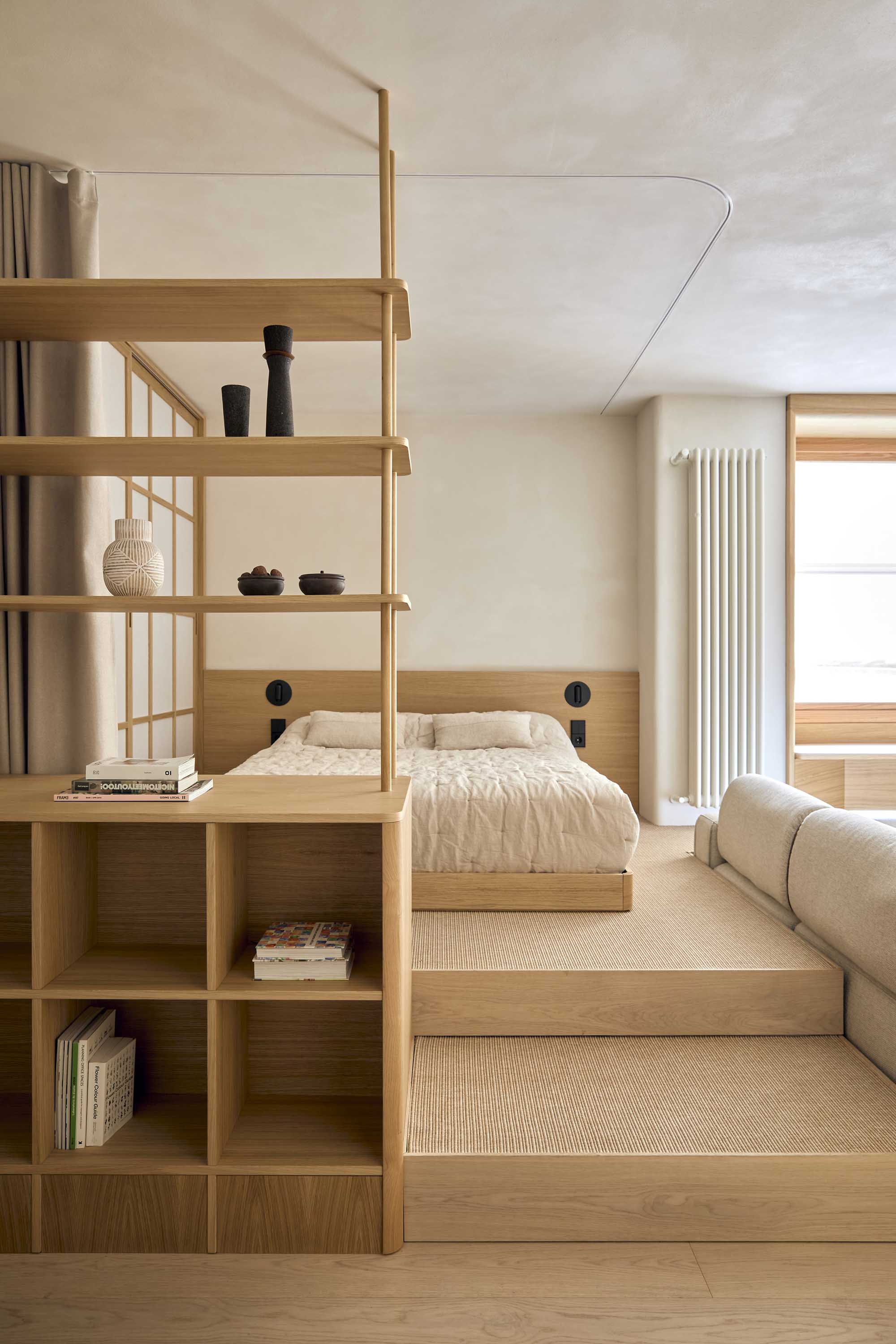 Studio Madera,公寓設計,公寓設計案例,西班牙,馬德裏,原木色,極簡主義