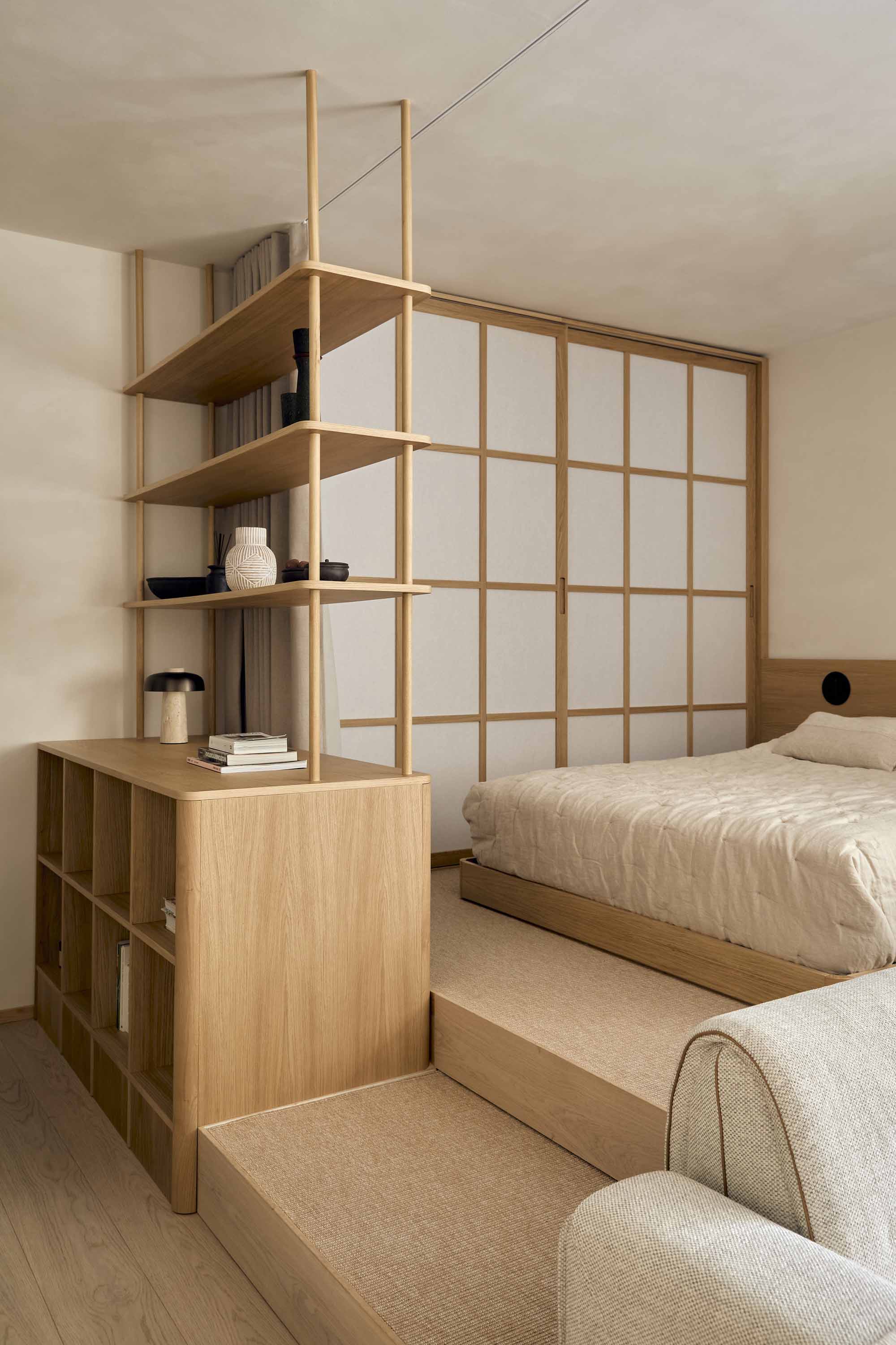 Studio Madera,公寓設計,公寓設計案例,西班牙,馬德裏,原木色,極簡主義