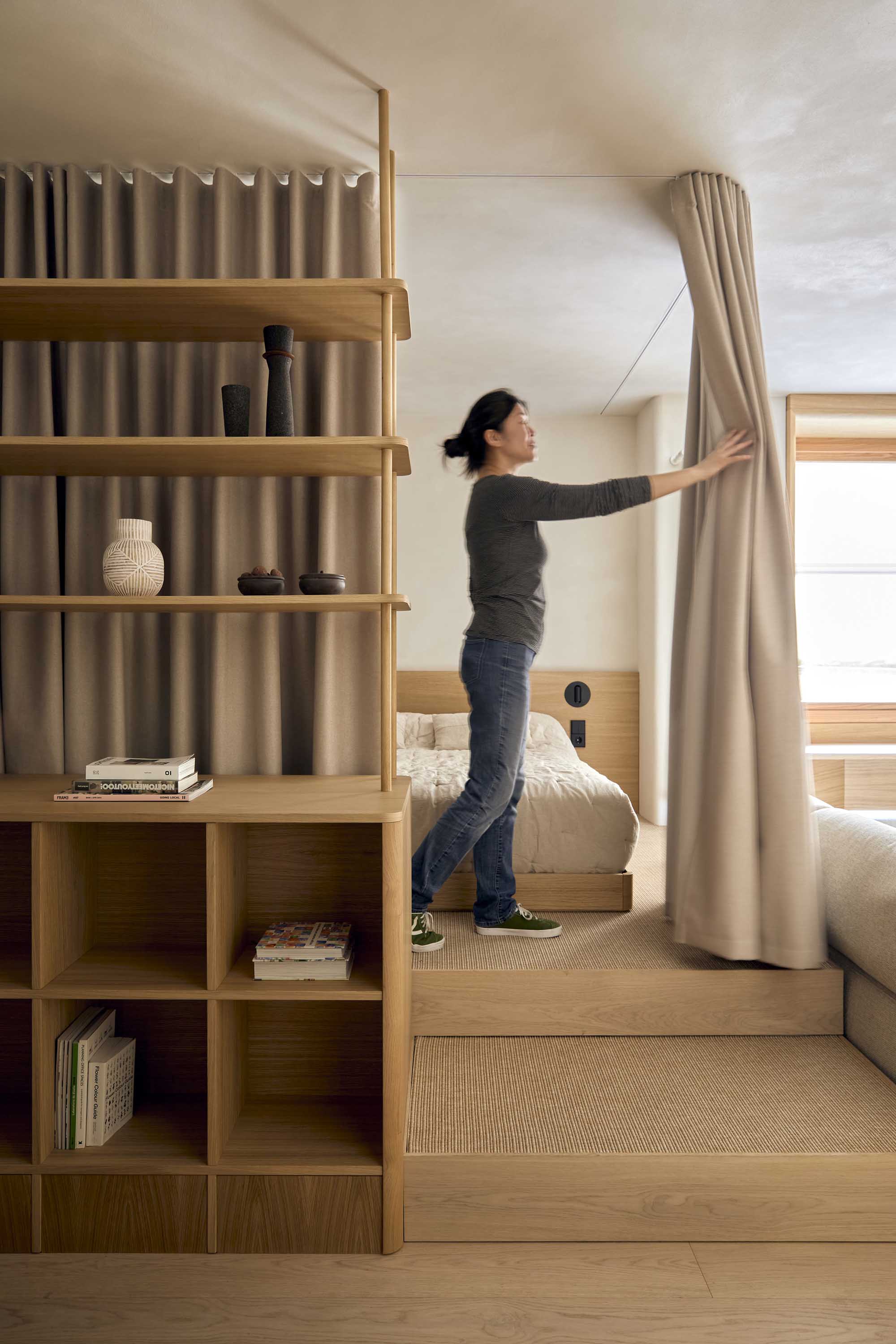 Studio Madera,公寓設計,公寓設計案例,西班牙,馬德裏,原木色,極簡主義