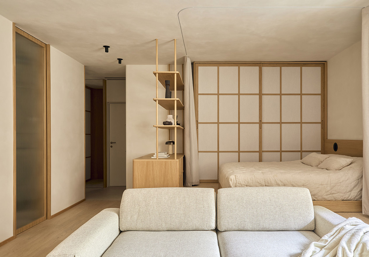 Studio Madera,公寓設計,公寓設計案例,西班牙,馬德裏,原木色,極簡主義