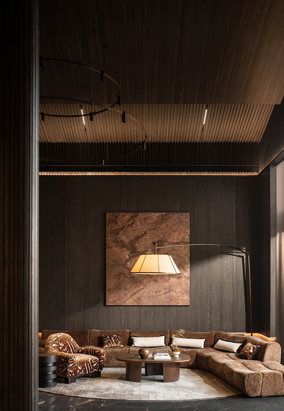 架空層設計,社區架空層,住宅架空層設計,社區化架空層,軟裝設計,架空層軟裝,成都麓湖·觀瀾架空層,成都,千尋設計,麓湖C30觀瀾組團