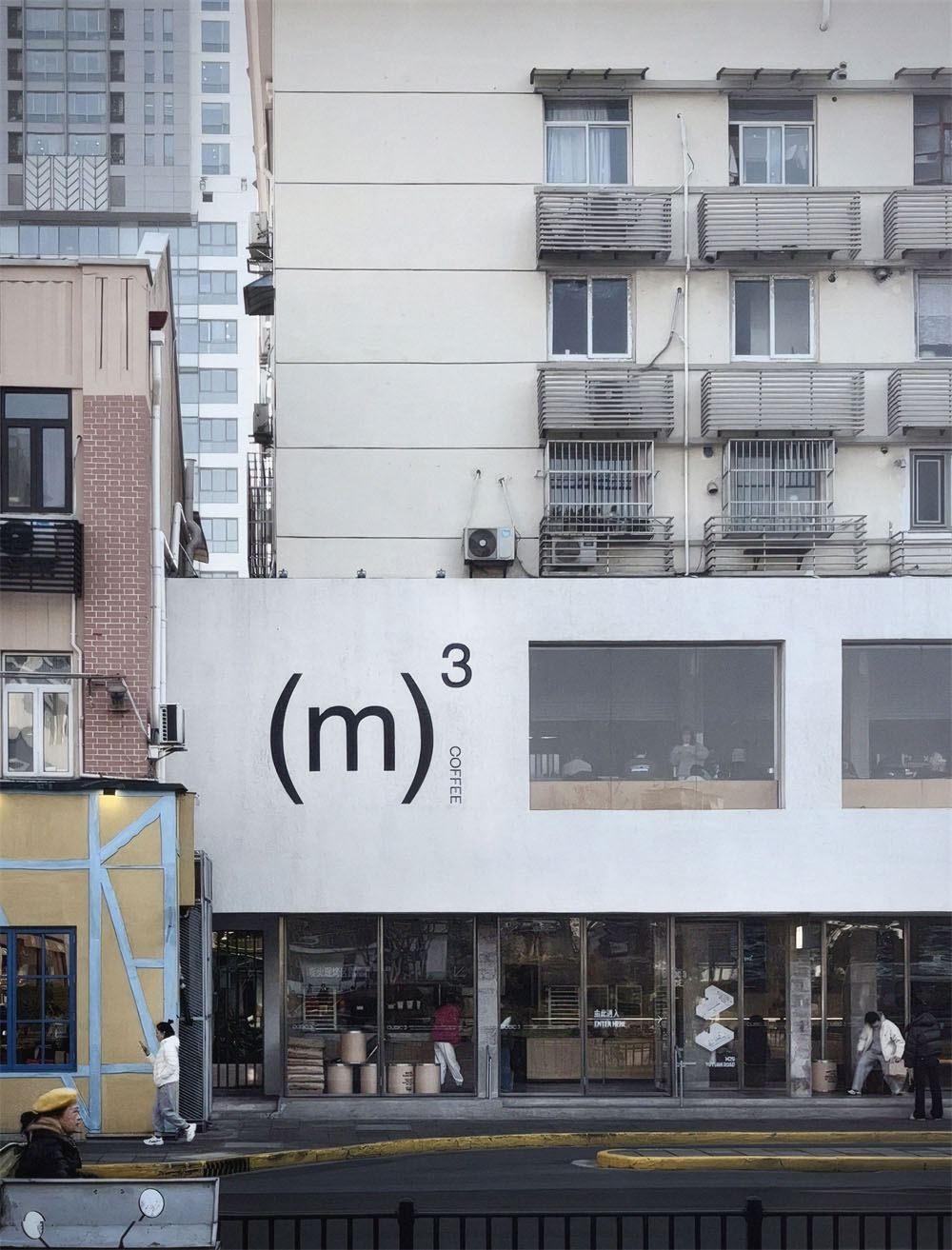 咖啡店設計,開放式咖啡店,街邊咖啡店設計,咖啡店打卡,咖啡店線下首店,咖啡店裝修,咖啡店設計案例,咖啡店設計方案,三立方咖啡上海愚園路店,上海,具場