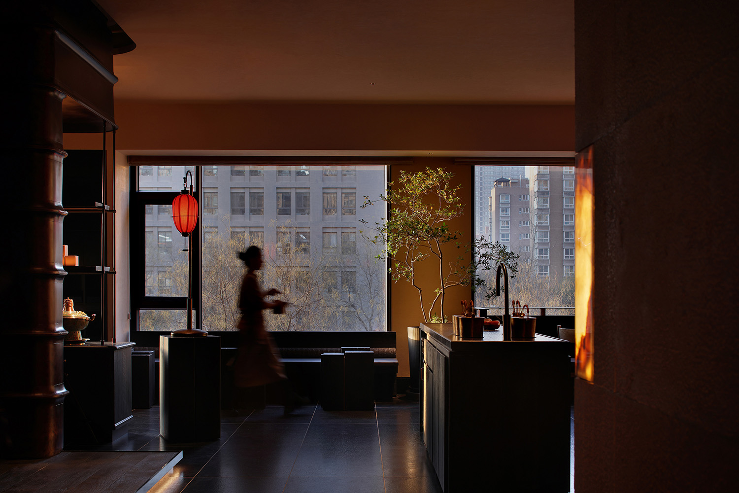 餐廳設計,火鍋店設計,主題火鍋店,銅鍋火鍋店設計,休閑餐廳設計,火鍋店設計案例,火鍋店設計方案,餐廳裝修,主題餐廳設計,西安金昆閣·銅鍋涮肉,西安,IN.X屋裏門外設計,吳為