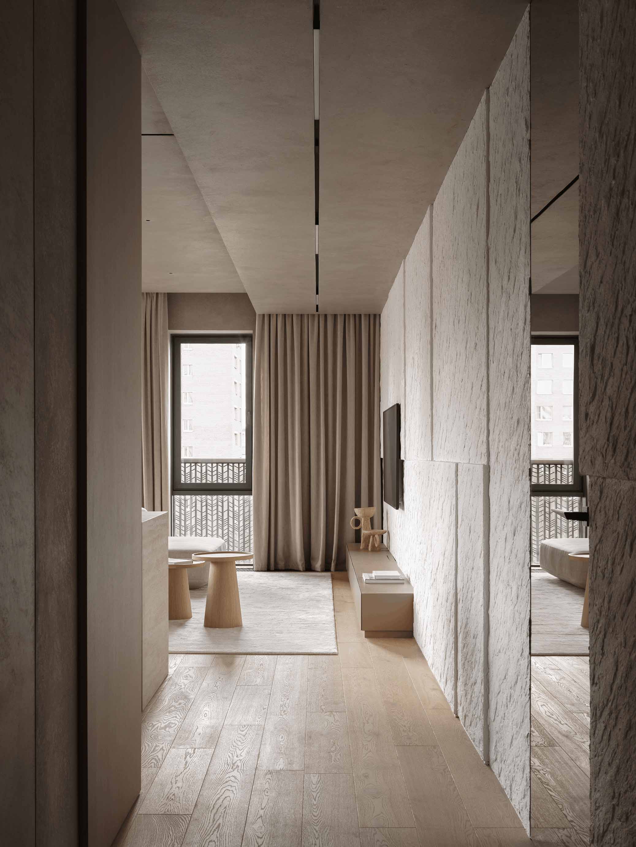 A&ES,大平層設計,大平層設計案例,莫斯科,大平層,中性色調