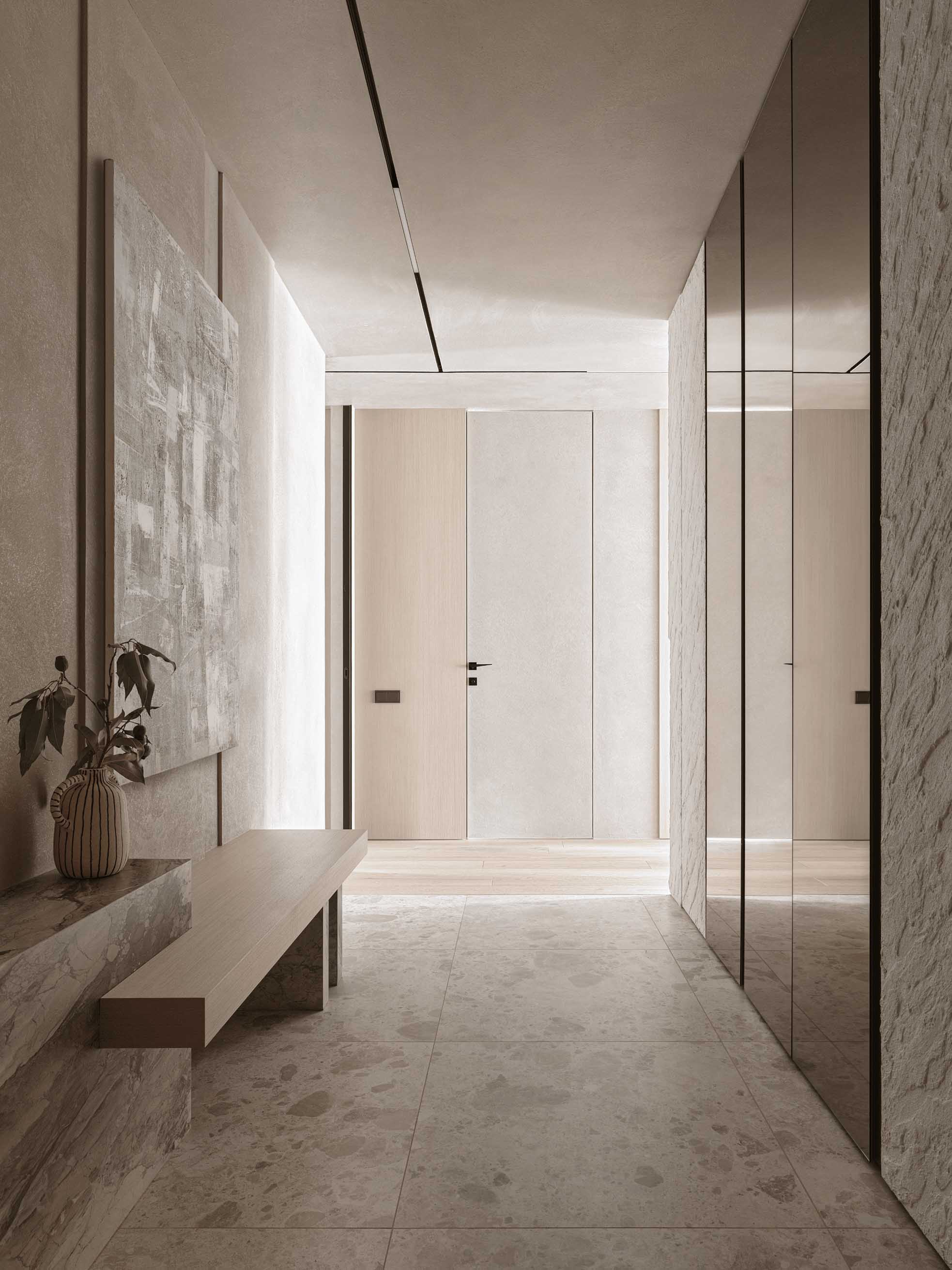 A&ES,大平層設計,大平層設計案例,莫斯科,大平層,中性色調