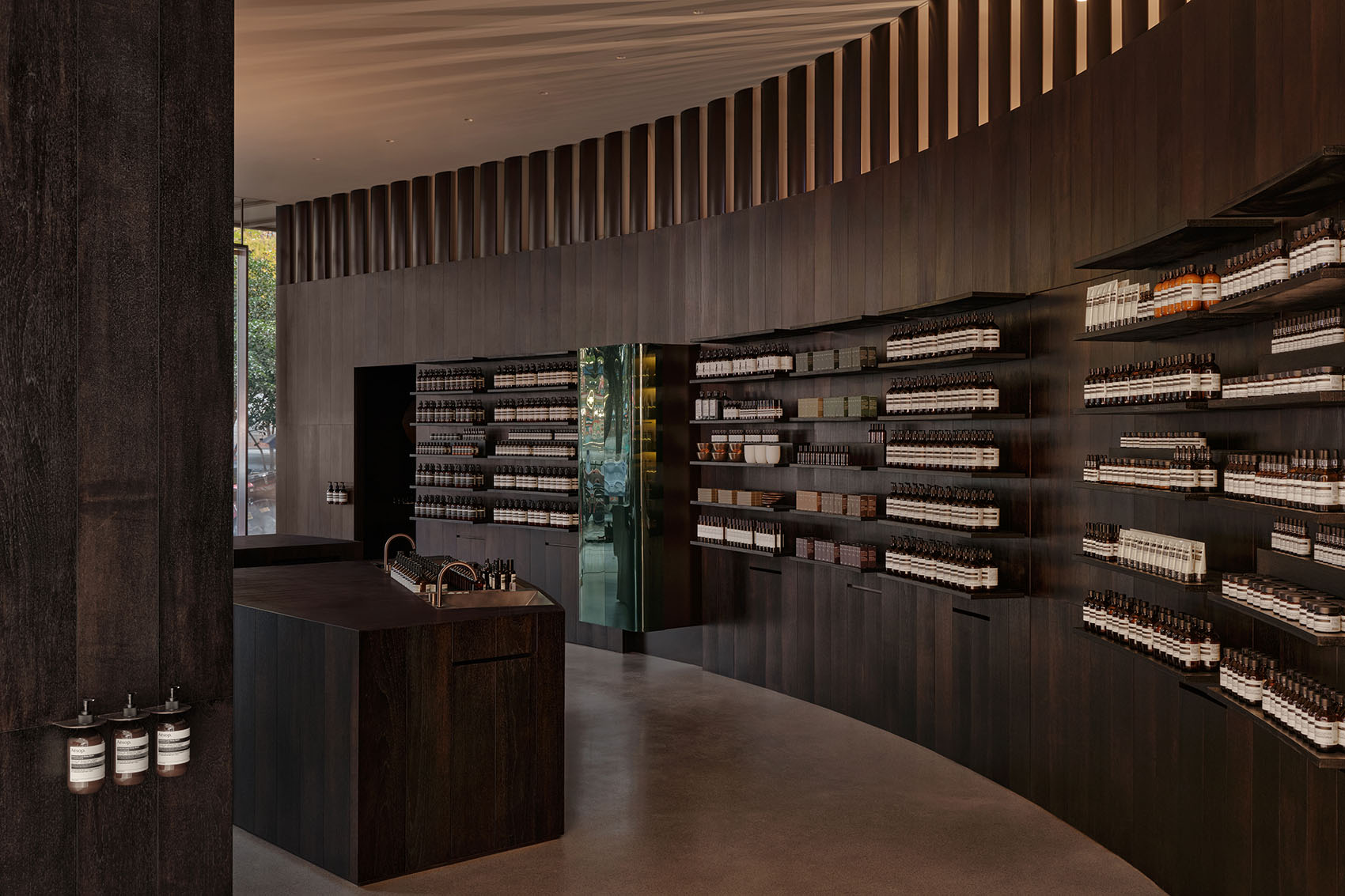 Aesop伊索,零售店設計,護膚品零售店,零售店設計方案,零售店設計案例,Aesop伊索杭州西湖店,杭州,店鋪設計,Aesop伊索店,刷刷建築