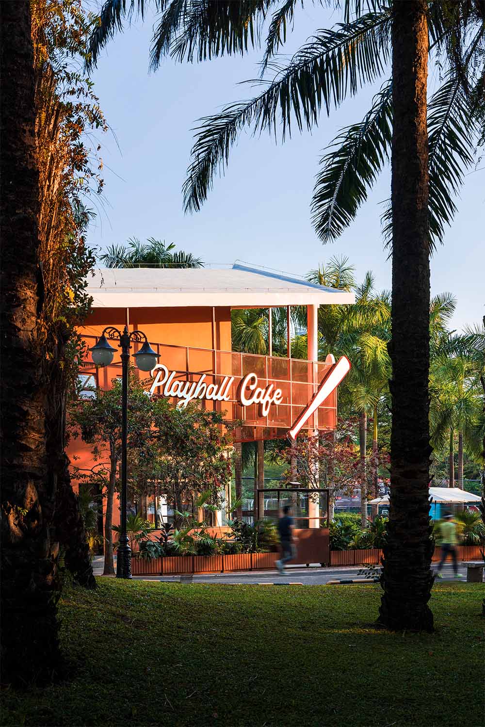 餐廳設計,開放式餐廳設計,主題餐廳設計,建築改造,外立麵改造,公園餐廳設計,休閑餐廳設計,餐廳設計案例,餐廳設計方案,深圳福田 Babe's Kitchen 棒球餐廳,深圳,普悅設計