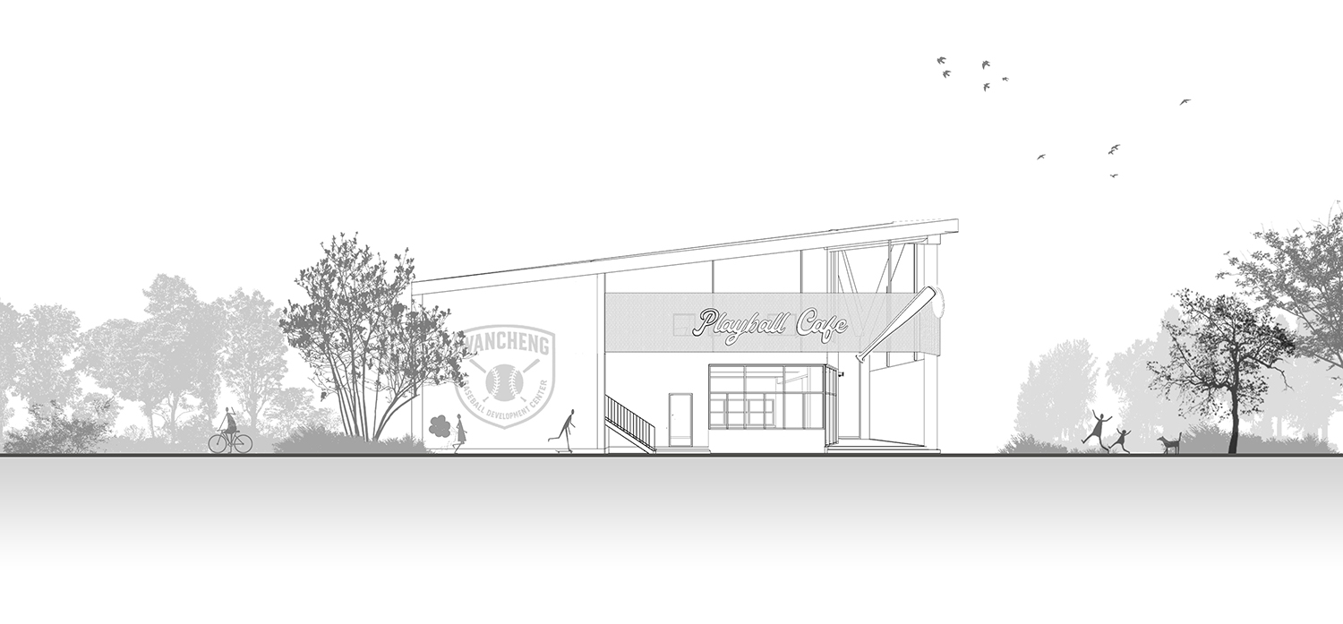 餐廳設計,開放式餐廳設計,主題餐廳設計,建築改造,外立麵改造,公園餐廳設計,休閑餐廳設計,餐廳設計案例,餐廳設計方案,深圳福田 Babe's Kitchen 棒球餐廳,深圳,普悅設計