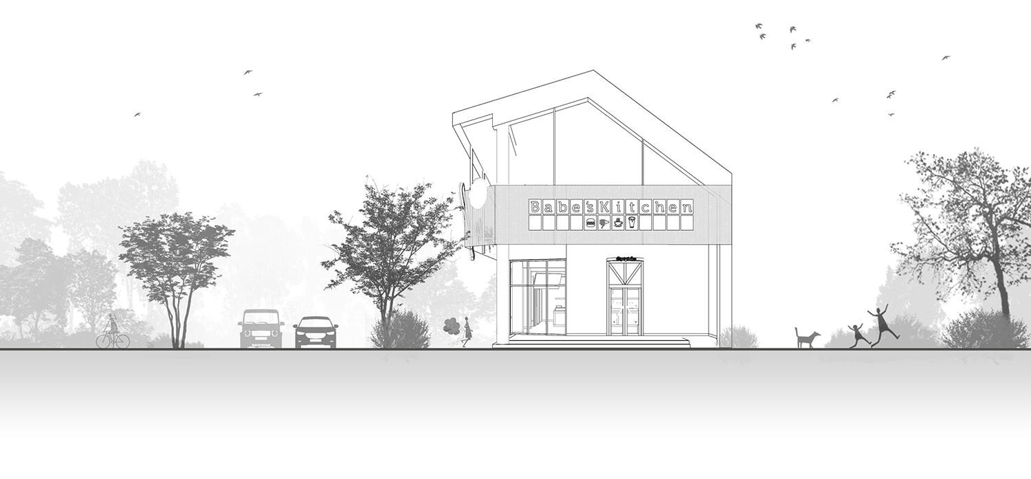 餐廳設計,開放式餐廳設計,主題餐廳設計,建築改造,外立麵改造,公園餐廳設計,休閑餐廳設計,餐廳設計案例,餐廳設計方案,深圳福田 Babe's Kitchen 棒球餐廳,深圳,普悅設計