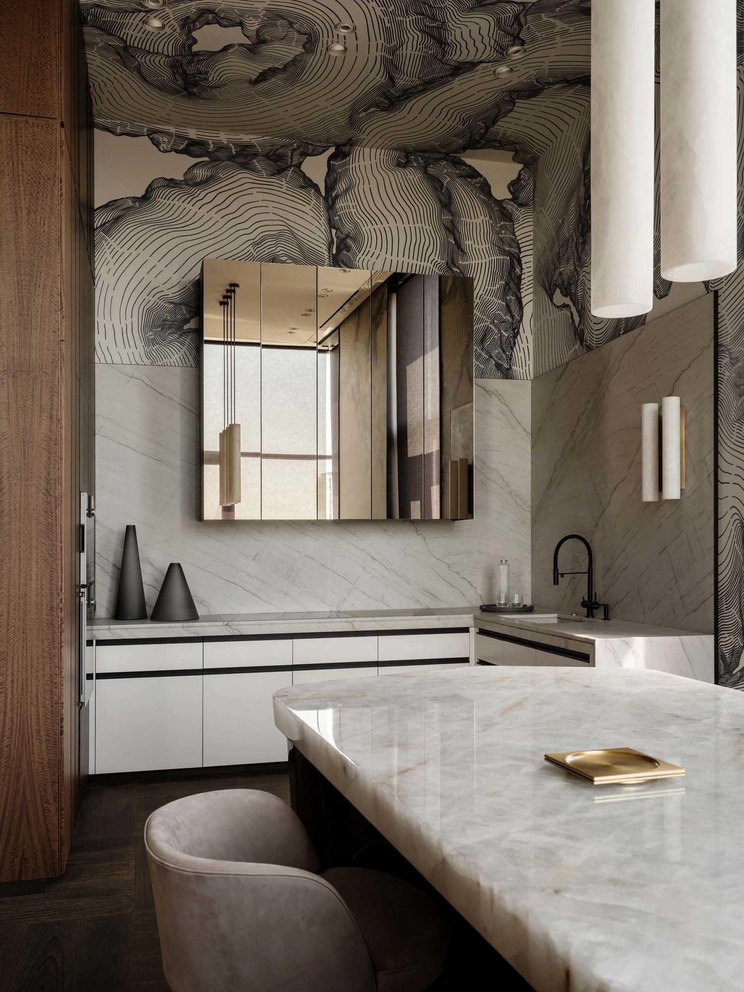 Dseesion,頂層公寓設計,頂層公寓設計案例,俄羅斯,莫斯科,藝術公寓