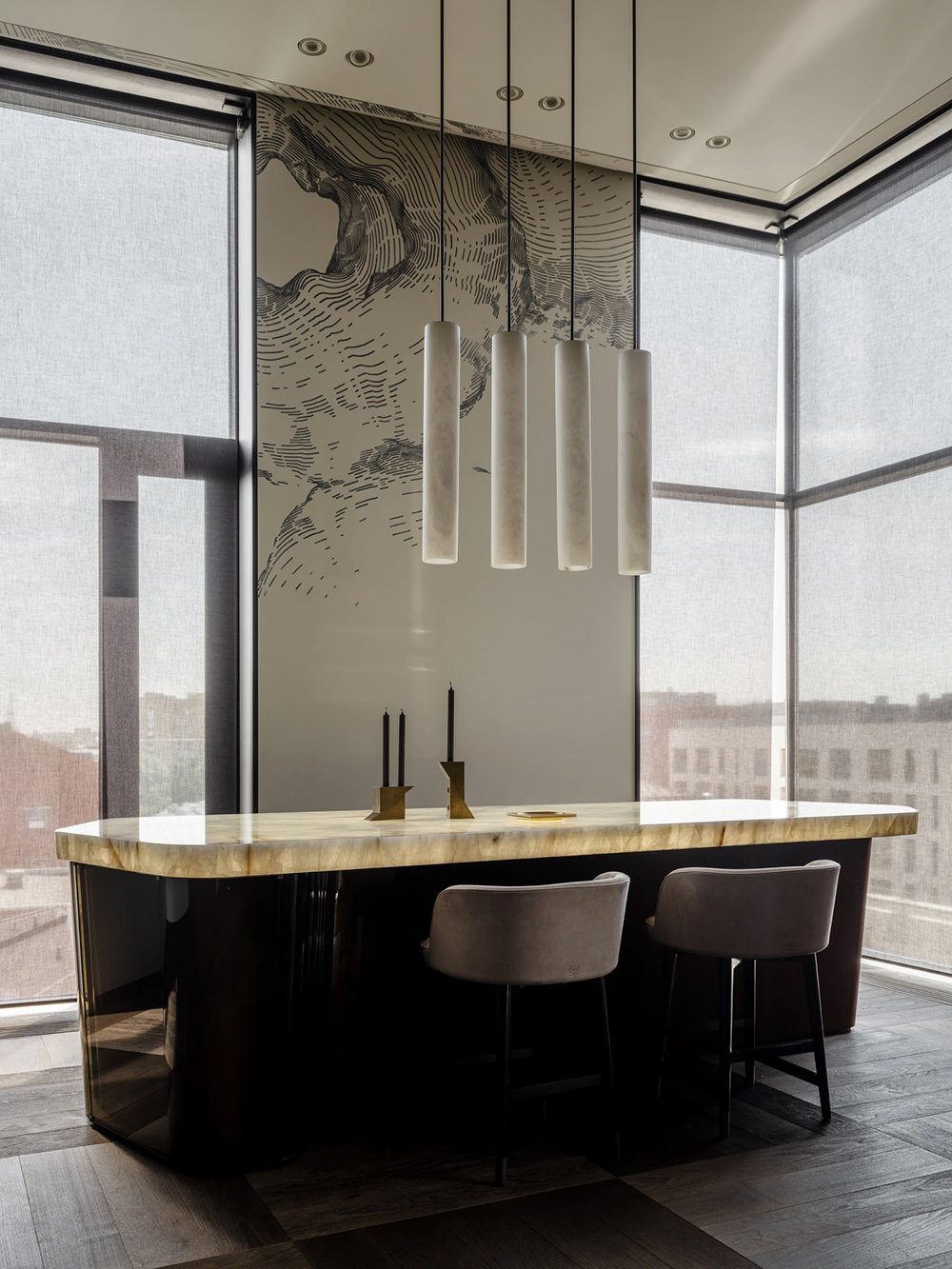 Dseesion,頂層公寓設計,頂層公寓設計案例,俄羅斯,莫斯科,藝術公寓