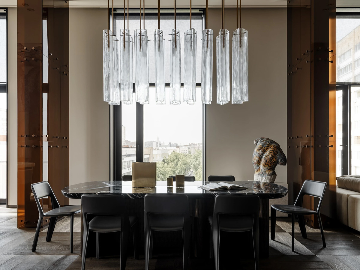 Dseesion,頂層公寓設計,頂層公寓設計案例,俄羅斯,莫斯科,藝術公寓