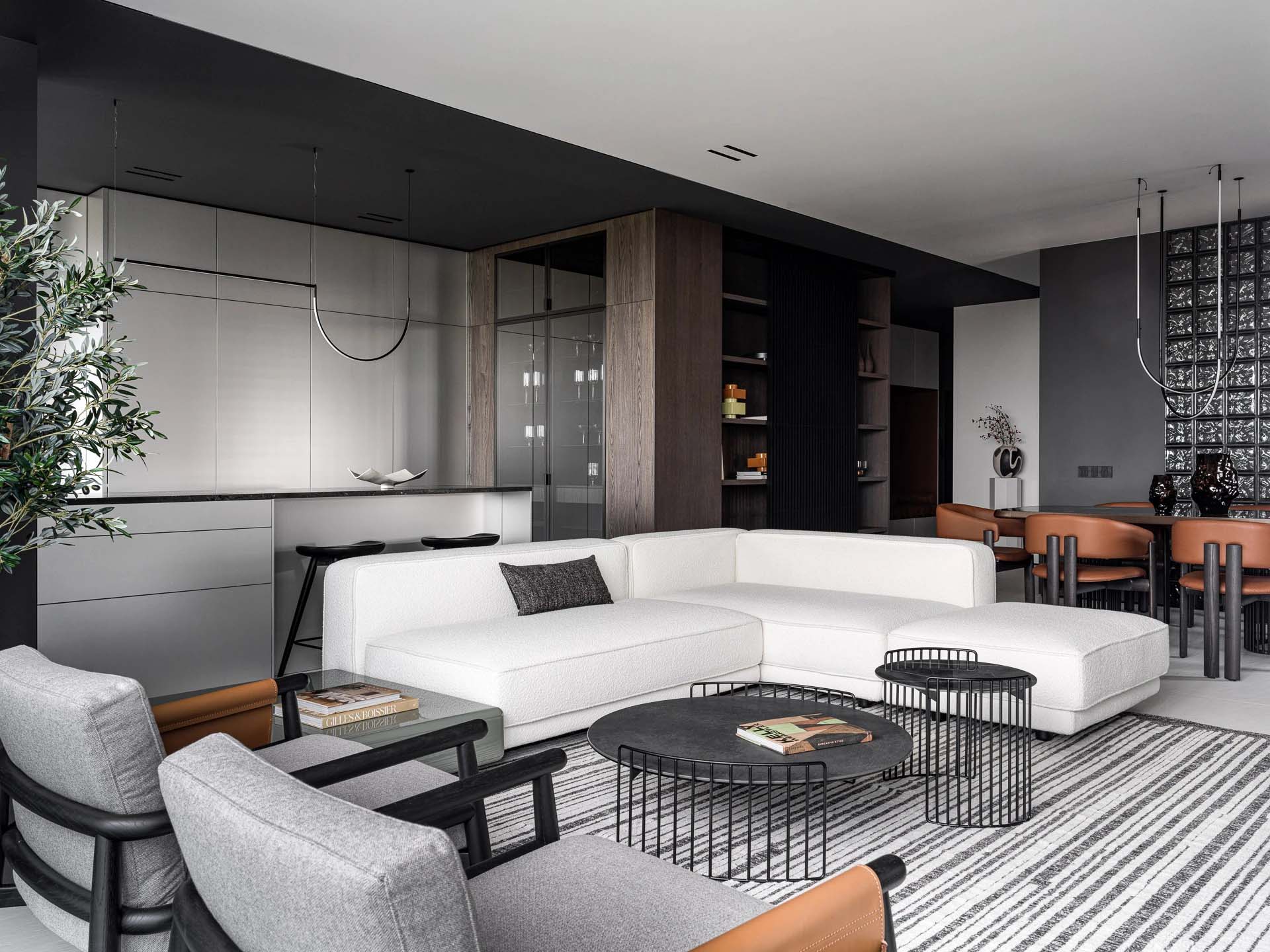 Refresh Architecture & Design,大平層設計,大平層設計案例,俄羅斯,大平層,中性色調