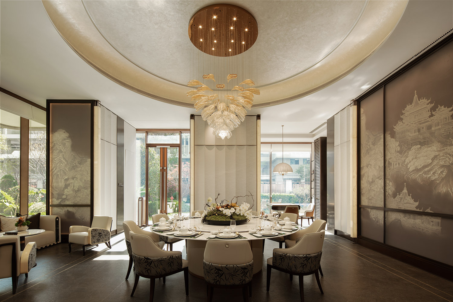 架空層設計,住宅架空層,社區會所設計,架空層會所空間,架空層設計案例,架空層設計方案,湖畔雅貴全齡奢境—福州·榕發譽湖郡架空層,福州,棟三尺設計