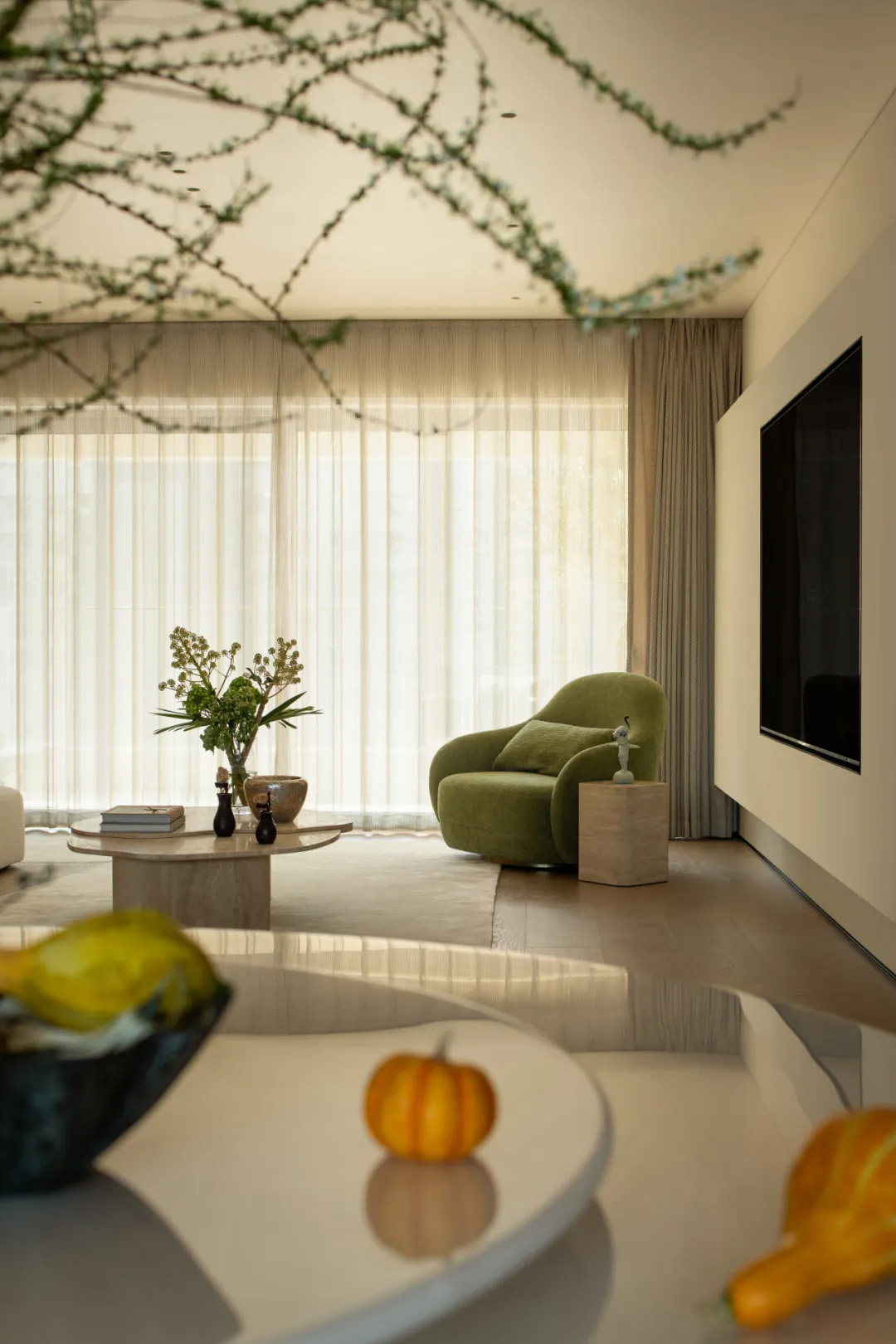 奶油風住宅,大平層設計,現代風格大平層設計,230㎡大平層設計,230㎡,奶油風大平層,大平層設計案例,大平層設計方案,廣州珠江新城大平層,廣州,共舍空間設計