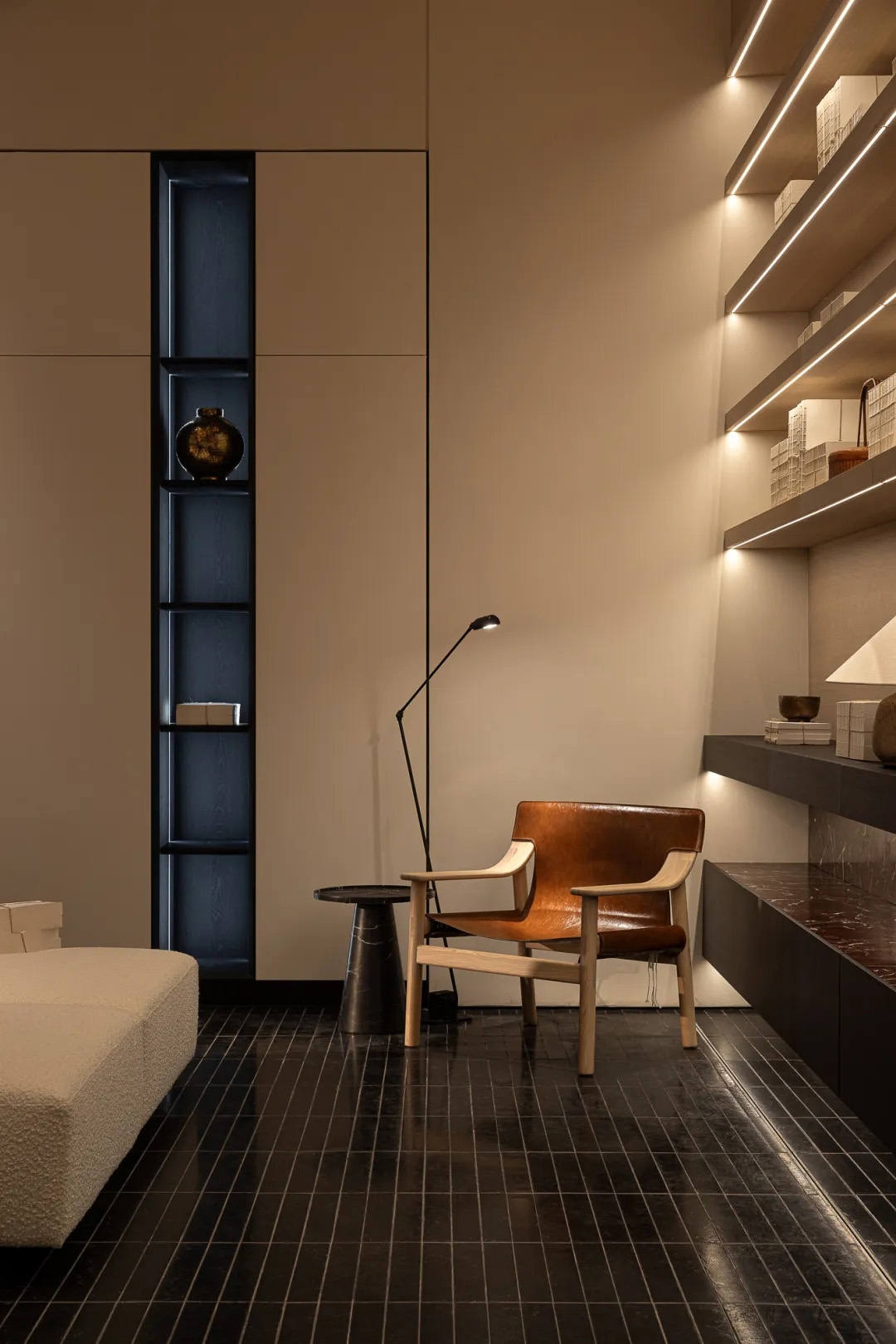 全屋定製展廳,展廳設計,展廳設計案例,展廳設計方案,木作展廳,家居展廳,合肥尚佰高定SUNBUY展廳,合肥,無向建築/武斌