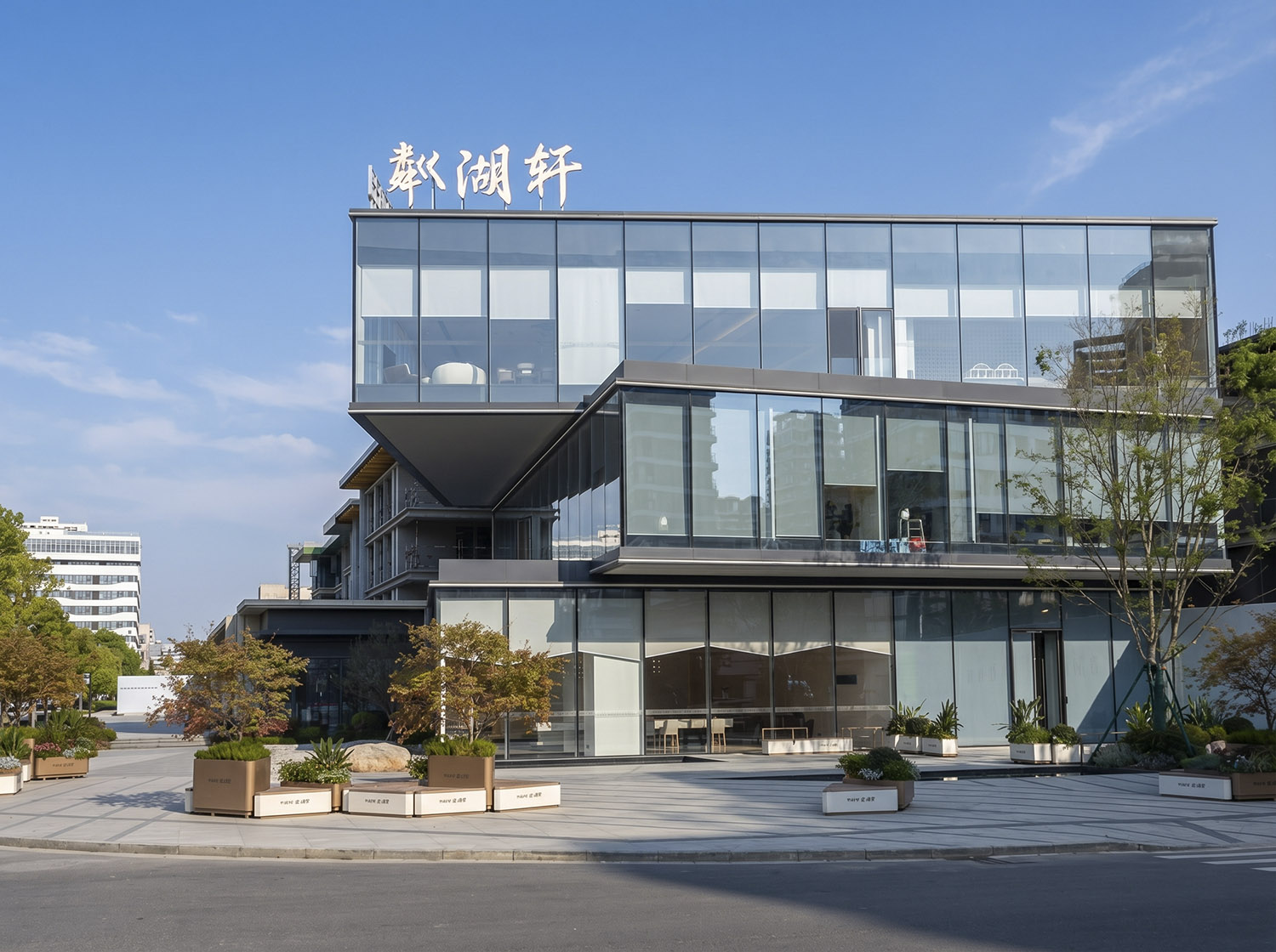 售樓處設計,銷售中心設計,售樓處設計案例,售樓處設計方案,營銷中心設計,現代風格售樓處,四川綿陽粼湖軒,四川綿陽,JS鯨舍設計