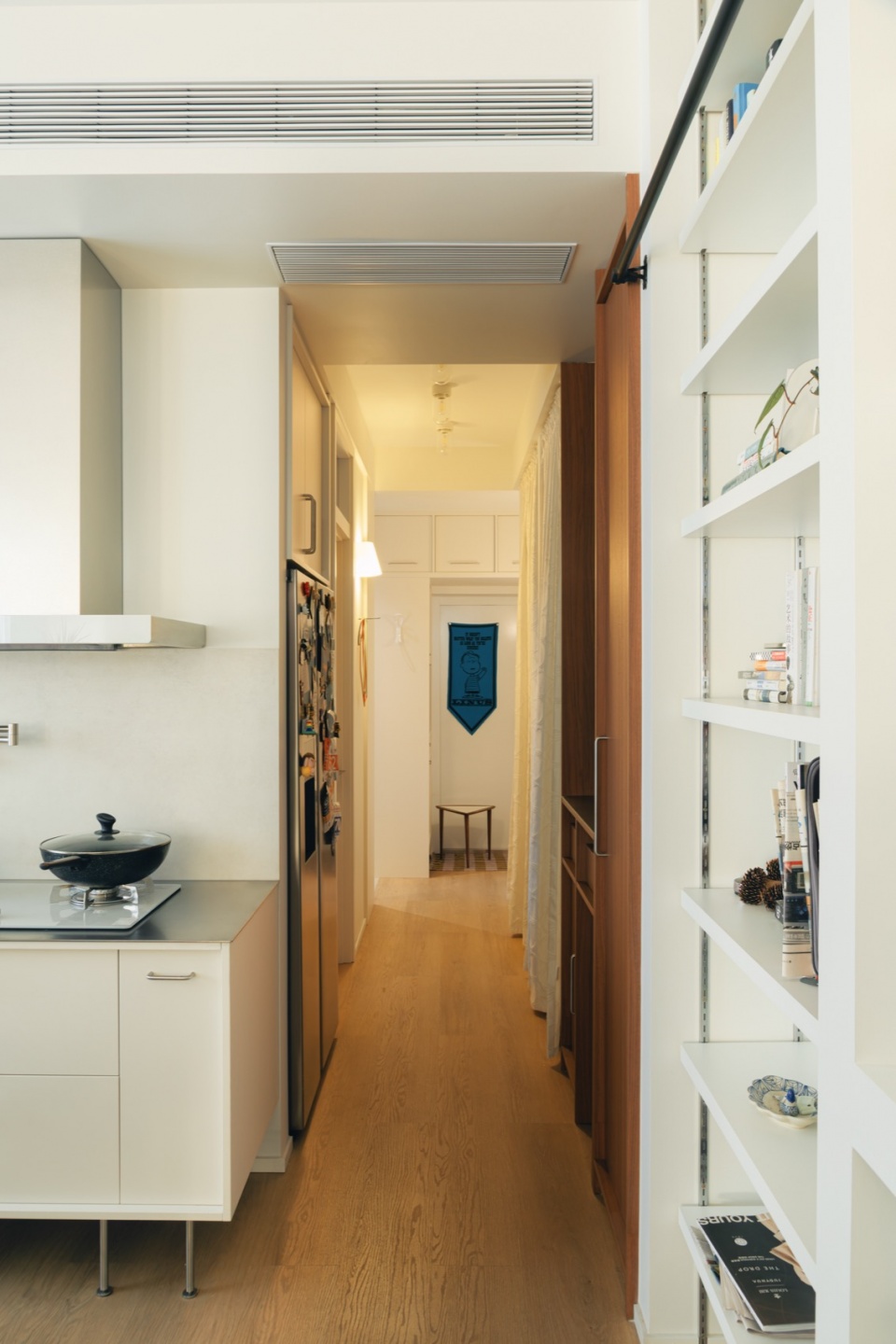 800㎡公寓設計,80㎡,住宅設計,小戶型設計,小戶型設計案例,小戶型設計方案,開放式布局,上海書牆公寓,上海,棲斯設計