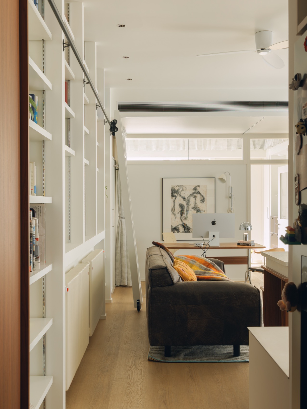 800㎡公寓設計,80㎡,住宅設計,小戶型設計,小戶型設計案例,小戶型設計方案,開放式布局,上海書牆公寓,上海,棲斯設計